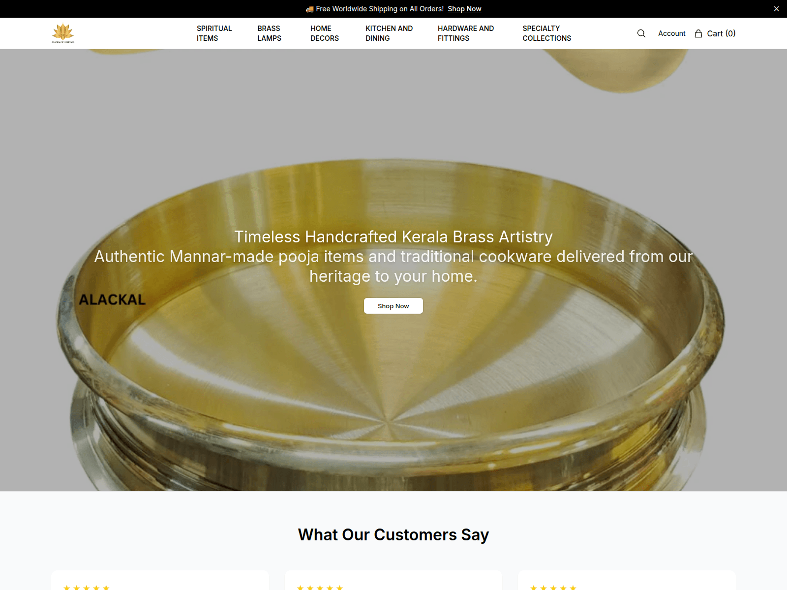 Screenshot of alackalbellmetals.shop