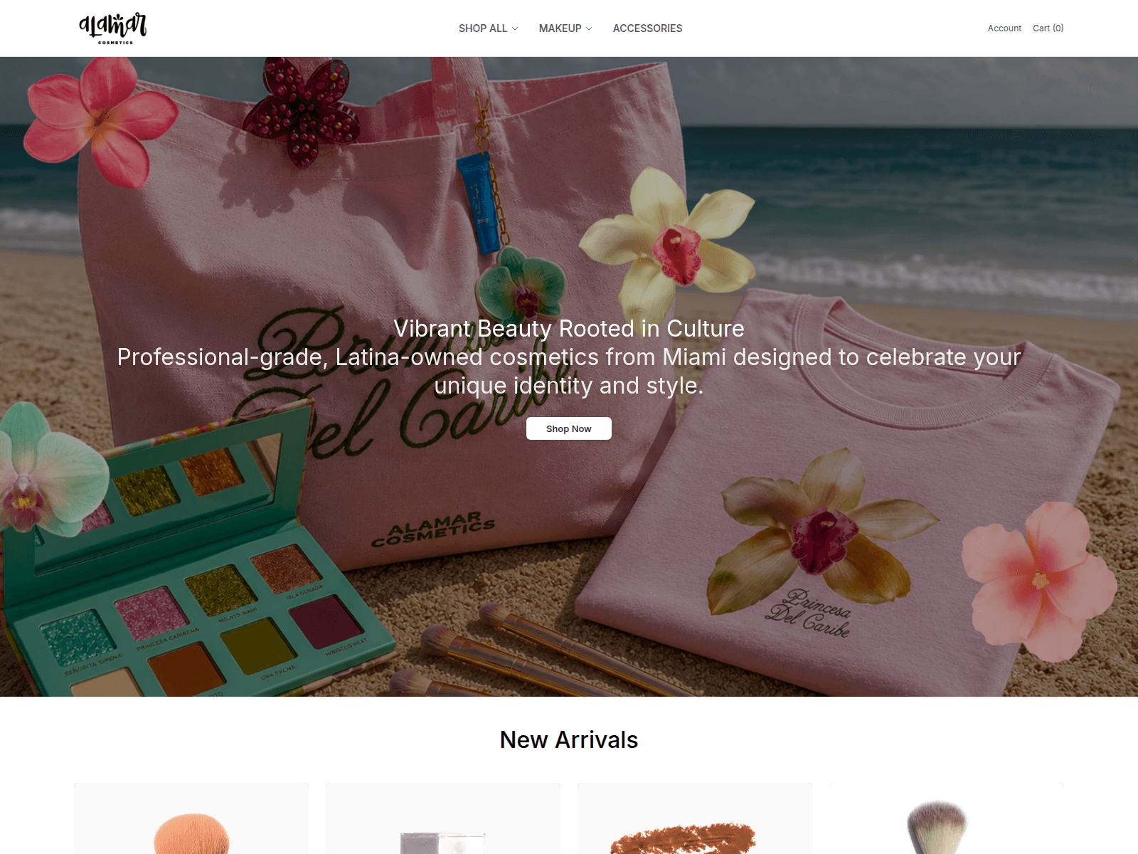 Screenshot of alamarcosmeticshq.shop