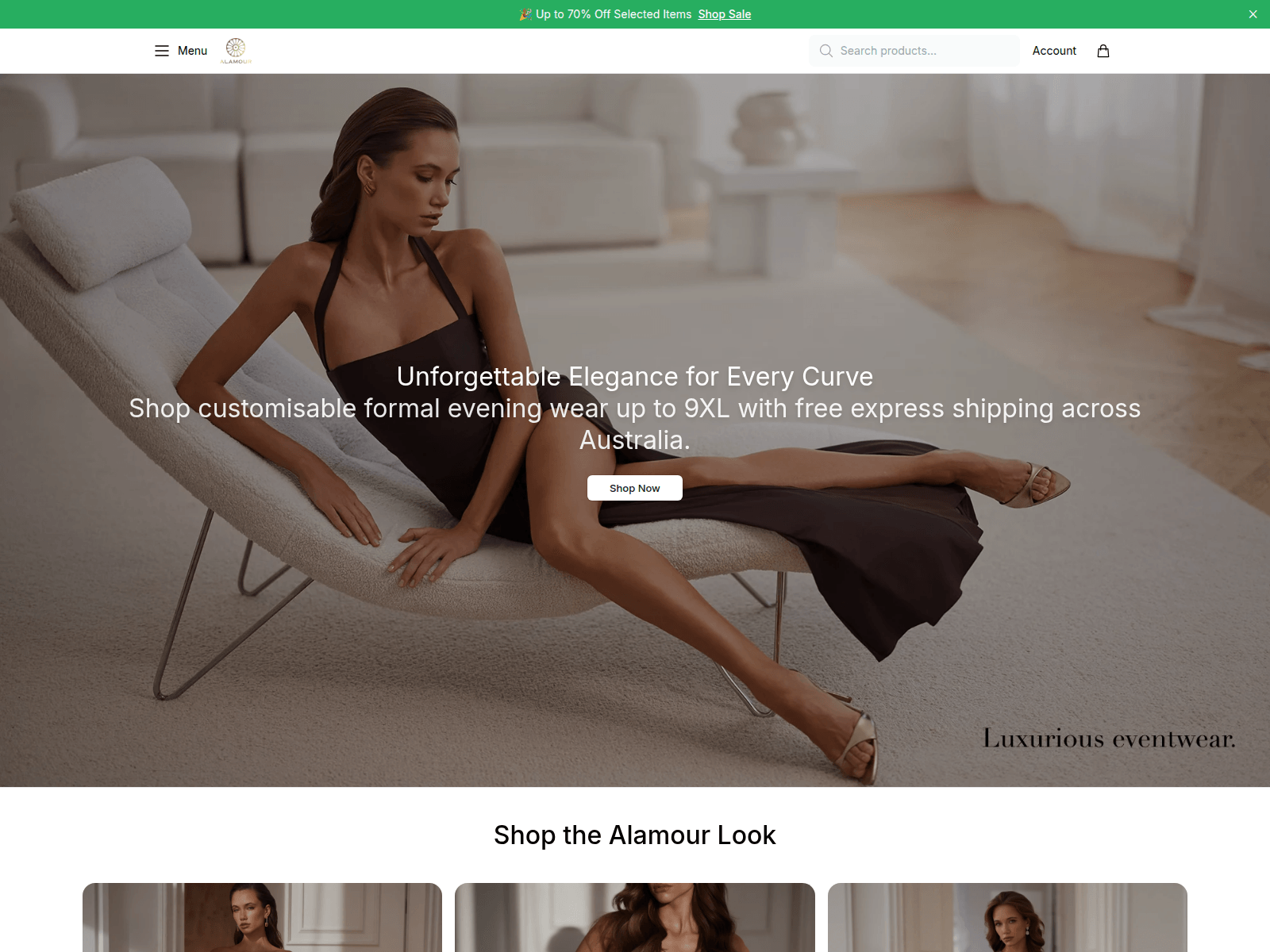 Screenshot of alamourvibe.shop