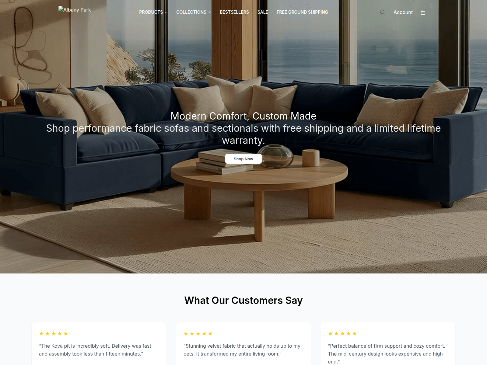 Screenshot of albanyparkshop.shop