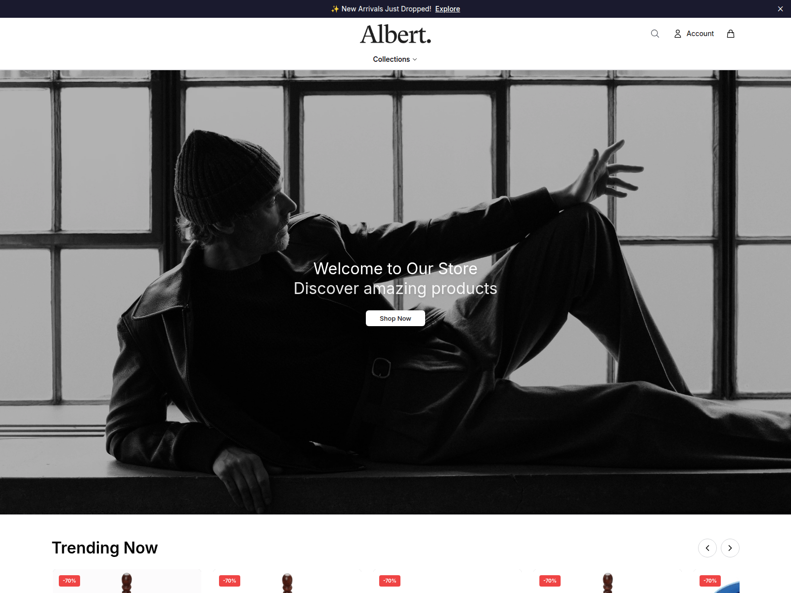 Screenshot of albertclosetofficial.shop