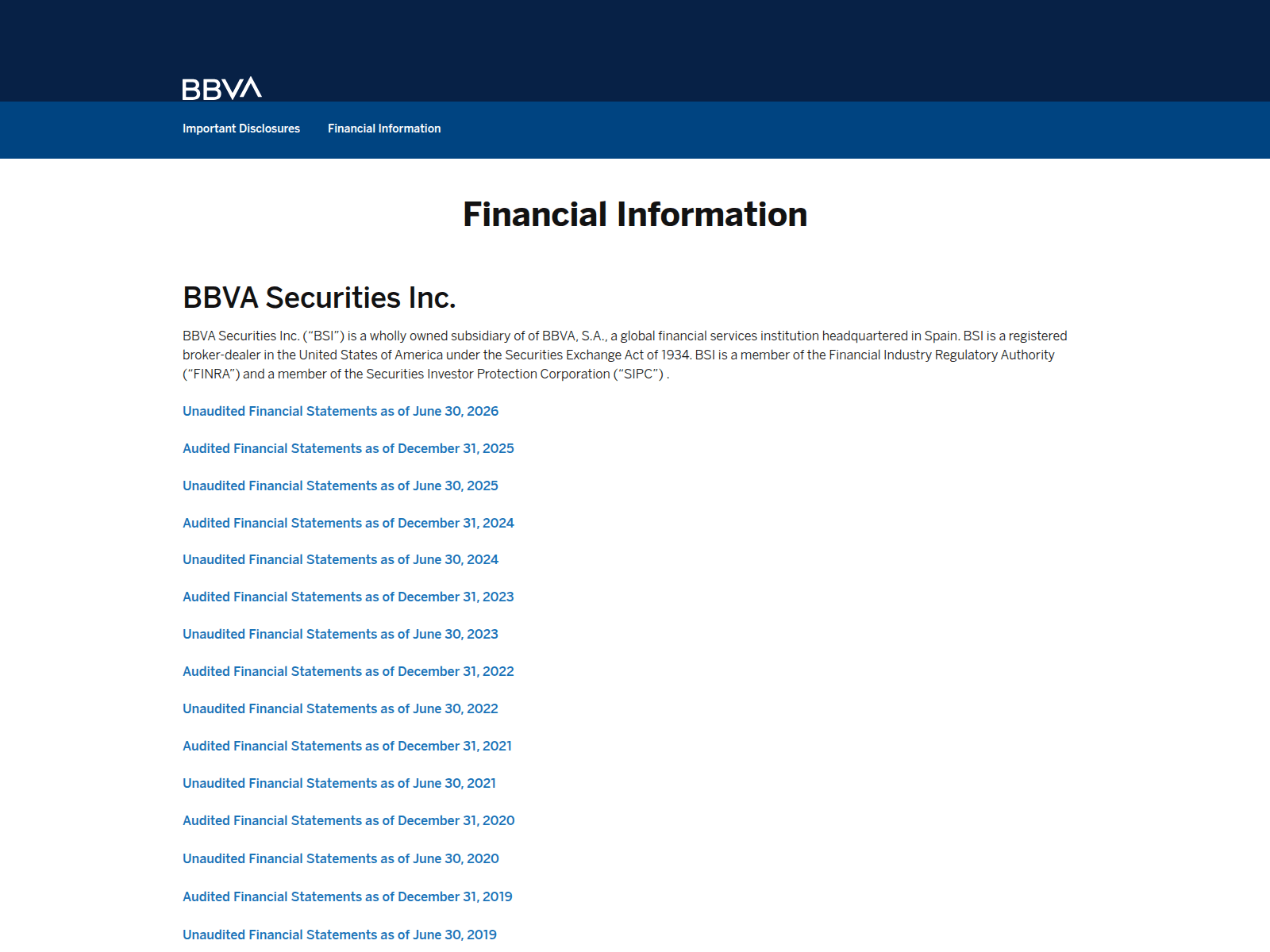 Screenshot of bbvasecurities.com