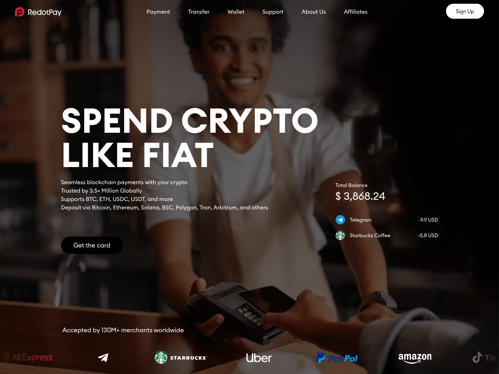 Screenshot of redotpay.st