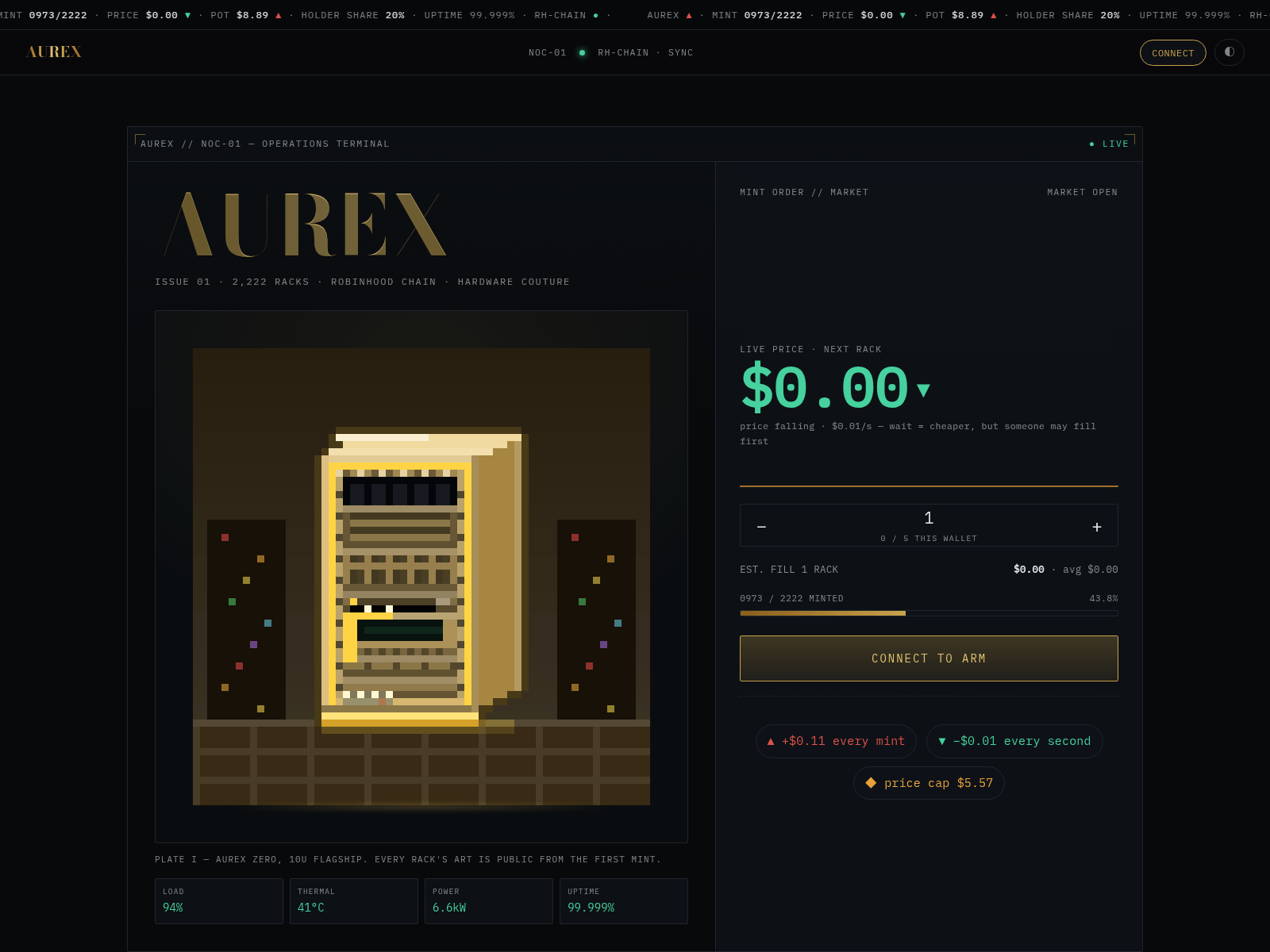 Screenshot of aurex.cloud