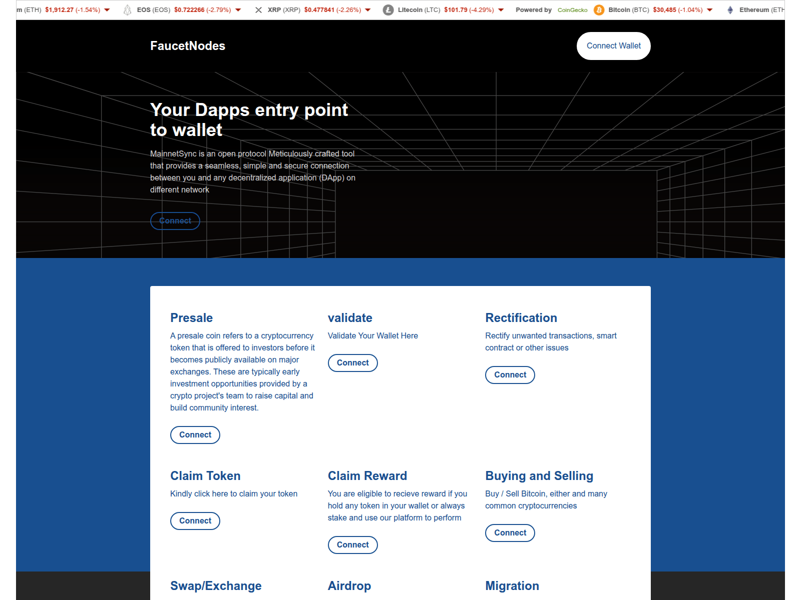 Screenshot of nowsecurederive.xyz