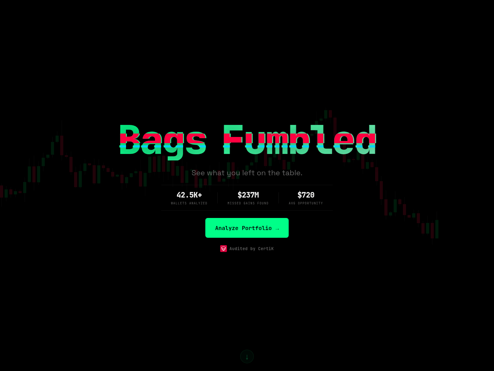 Screenshot of my-fumbledbags.com