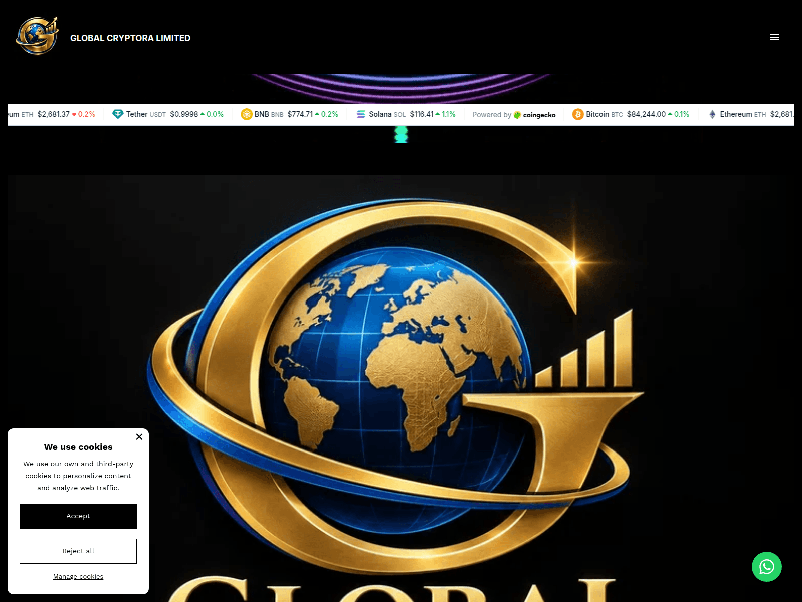 Screenshot of globalcryptora.com