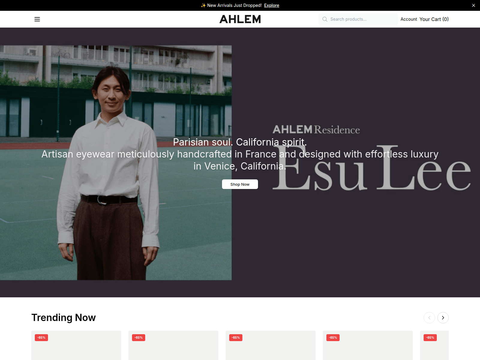 Screenshot of ahlemvibe.shop