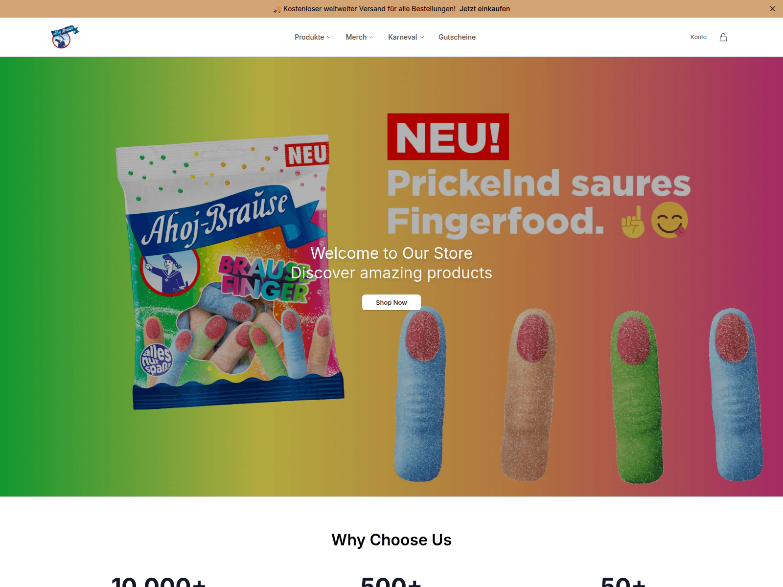 Screenshot of ahojbrausemarket.shop