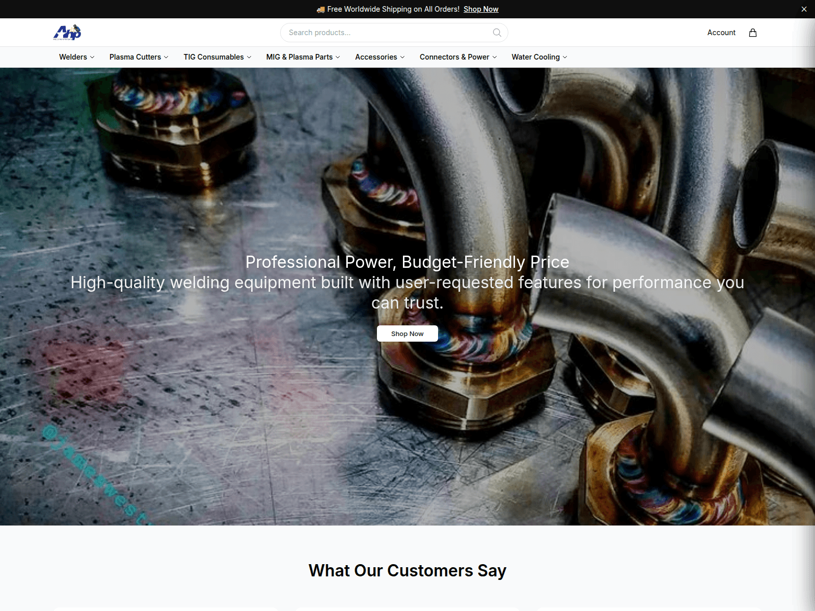 Screenshot of ahpweldsoutlet.shop