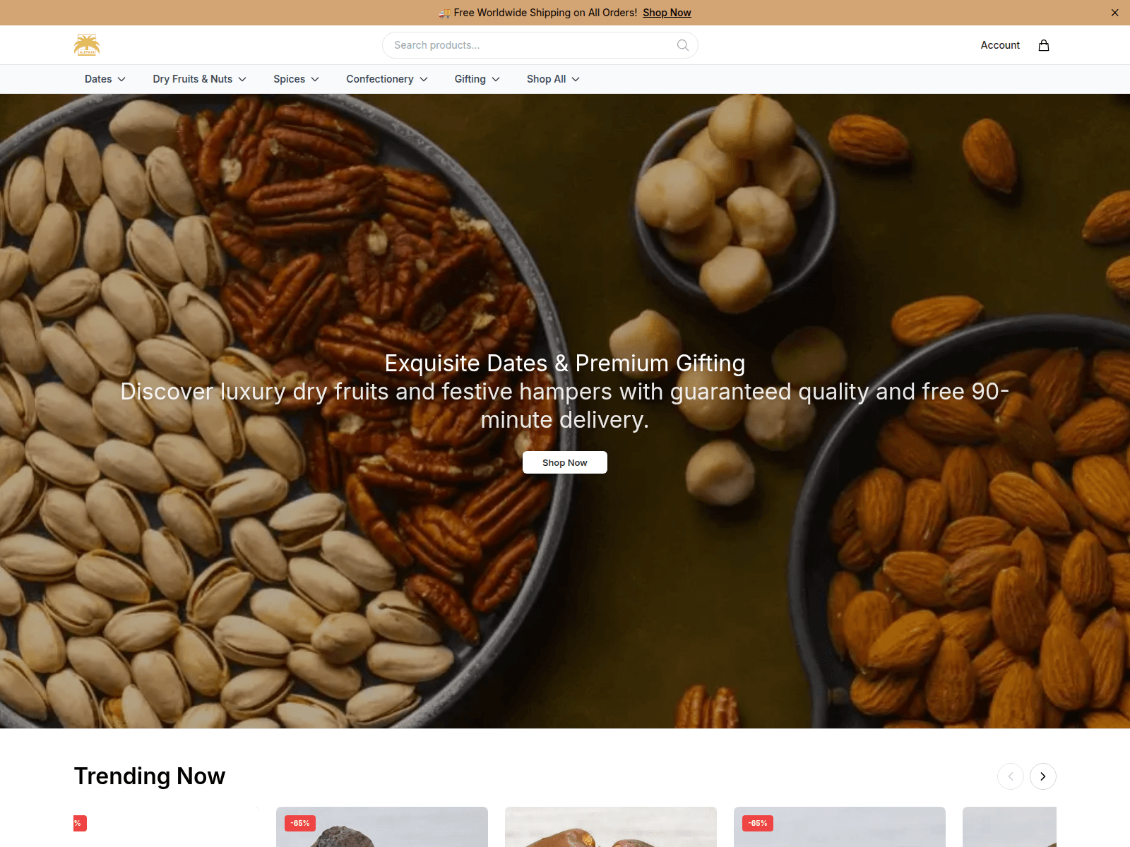 Screenshot of ajfanmarket.shop