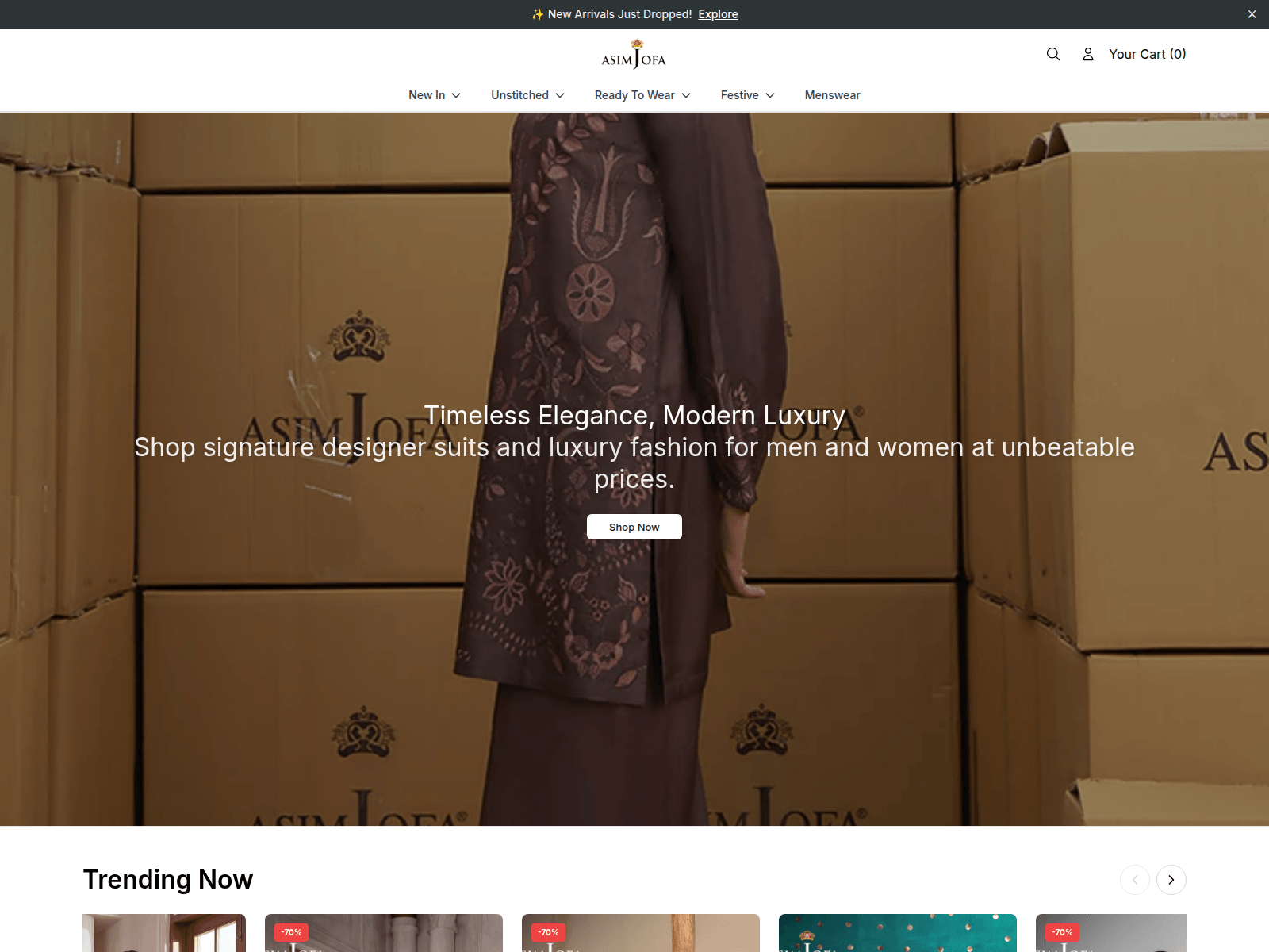 Screenshot of ajof.shop