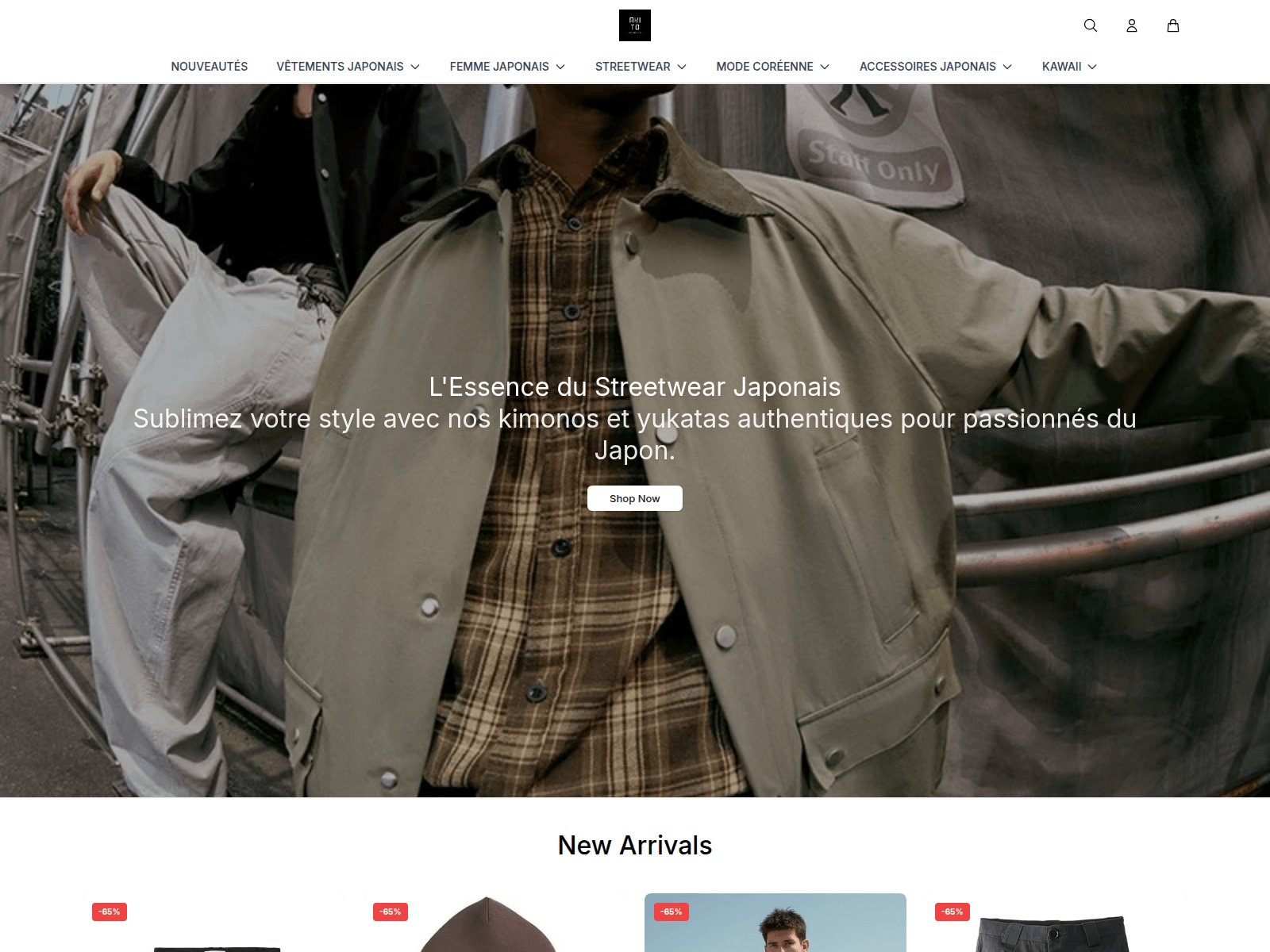 Screenshot of akitoparisboutique.shop