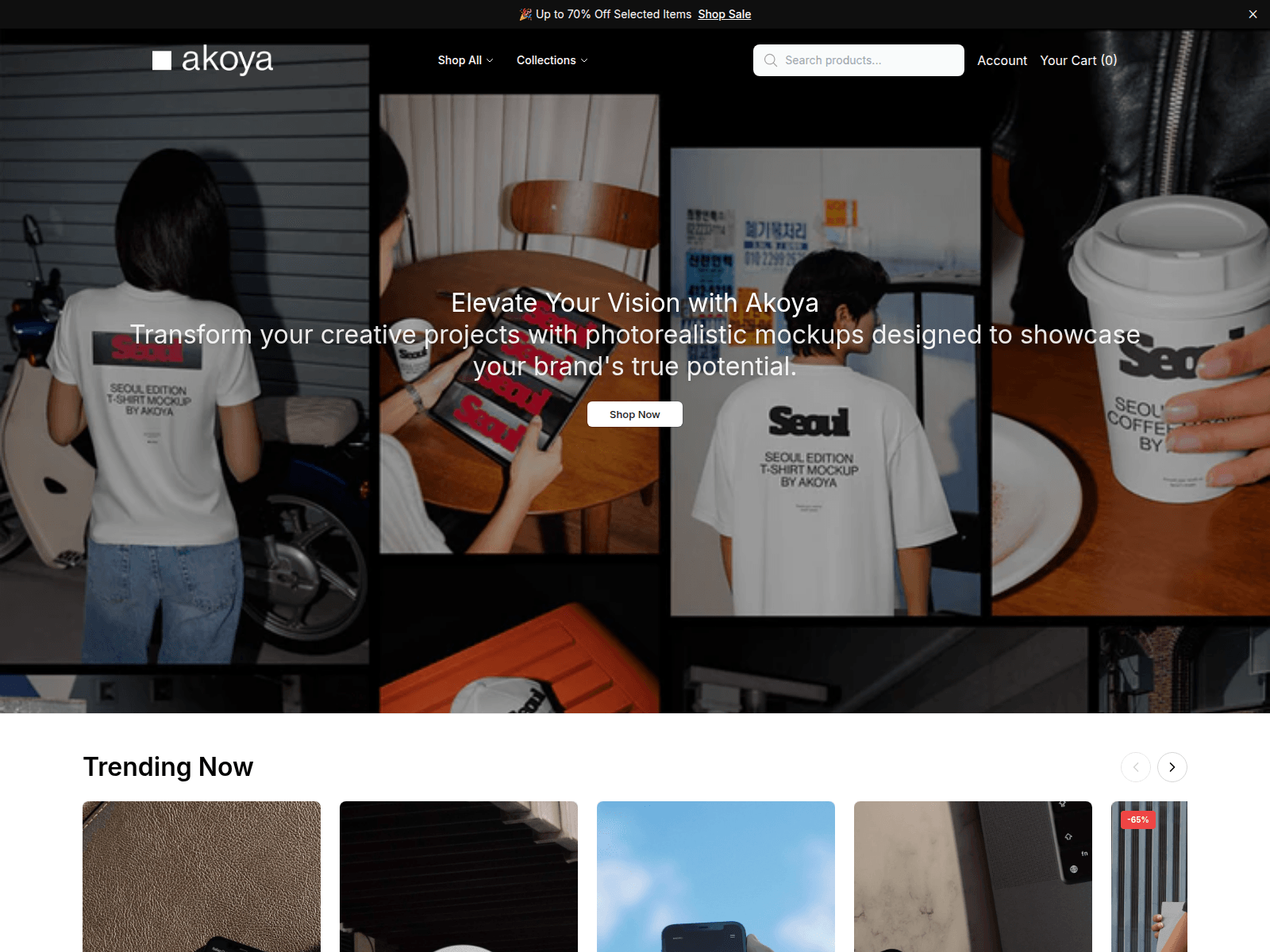 Screenshot of akoyamockupsonline.shop