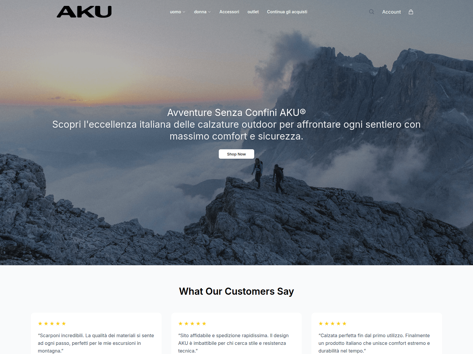 Screenshot of akuofficial.shop