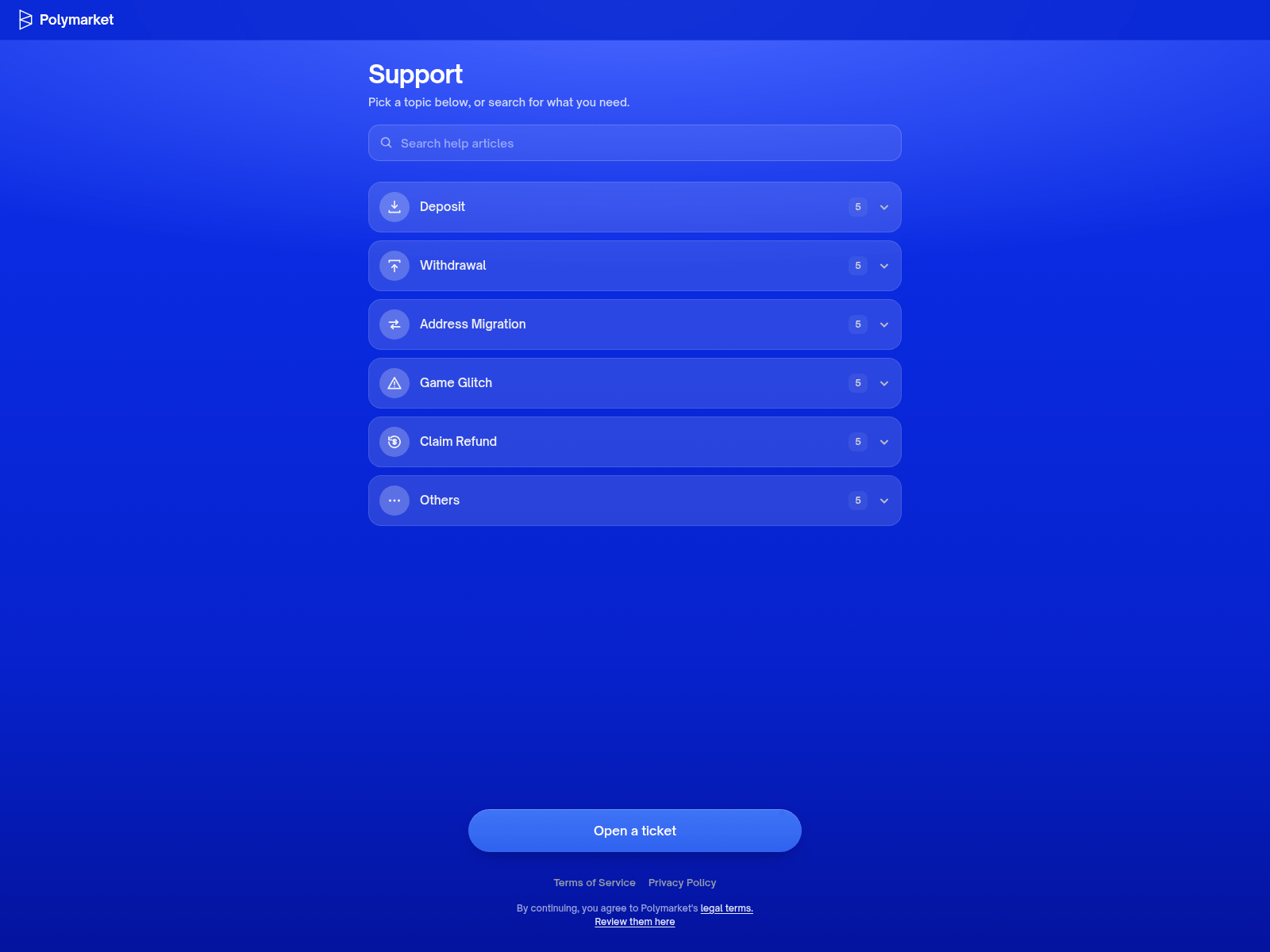 Screenshot of polymarkethelp.center