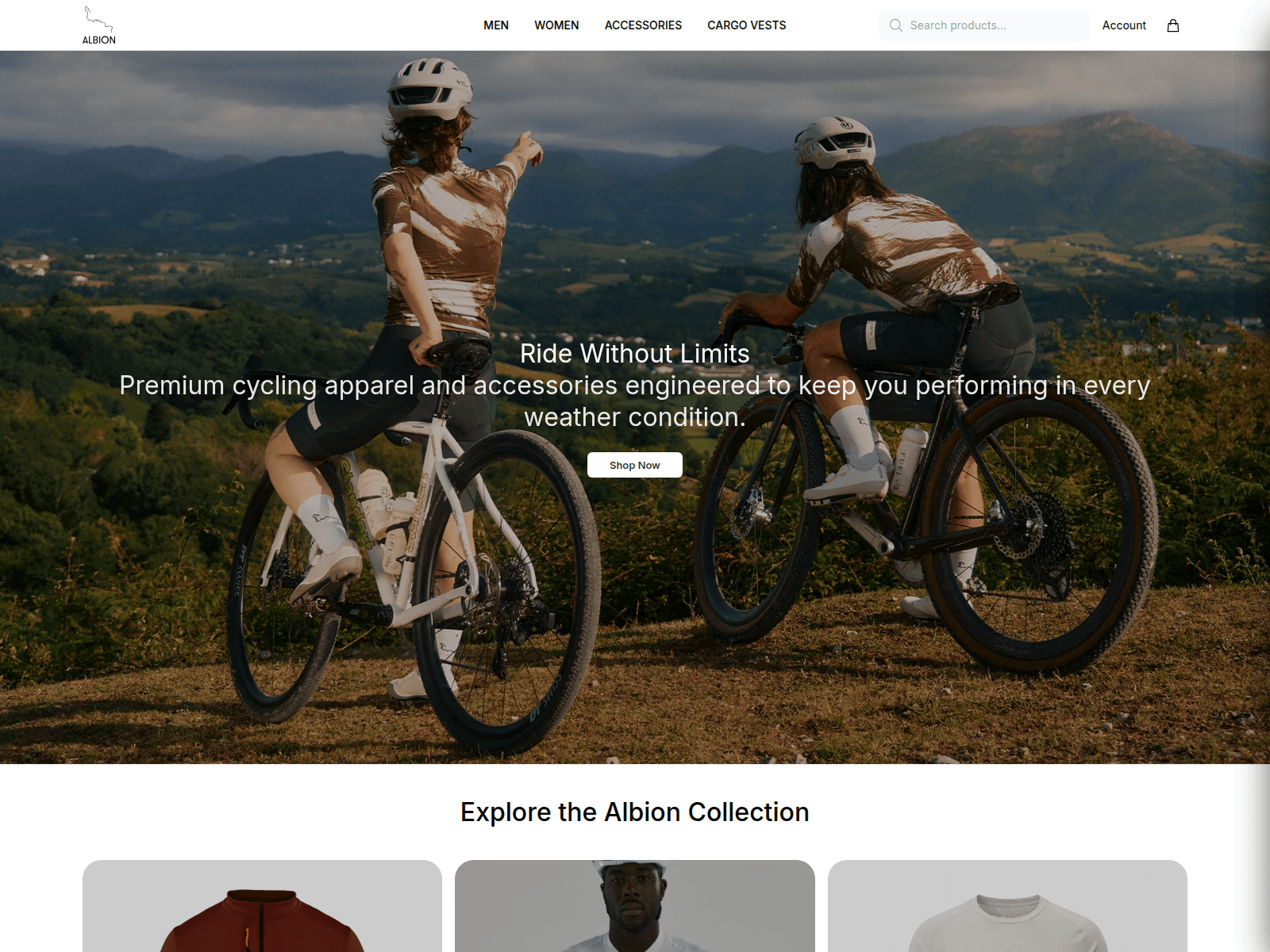 Captura de pantalla de albioncyclingdirect.shop