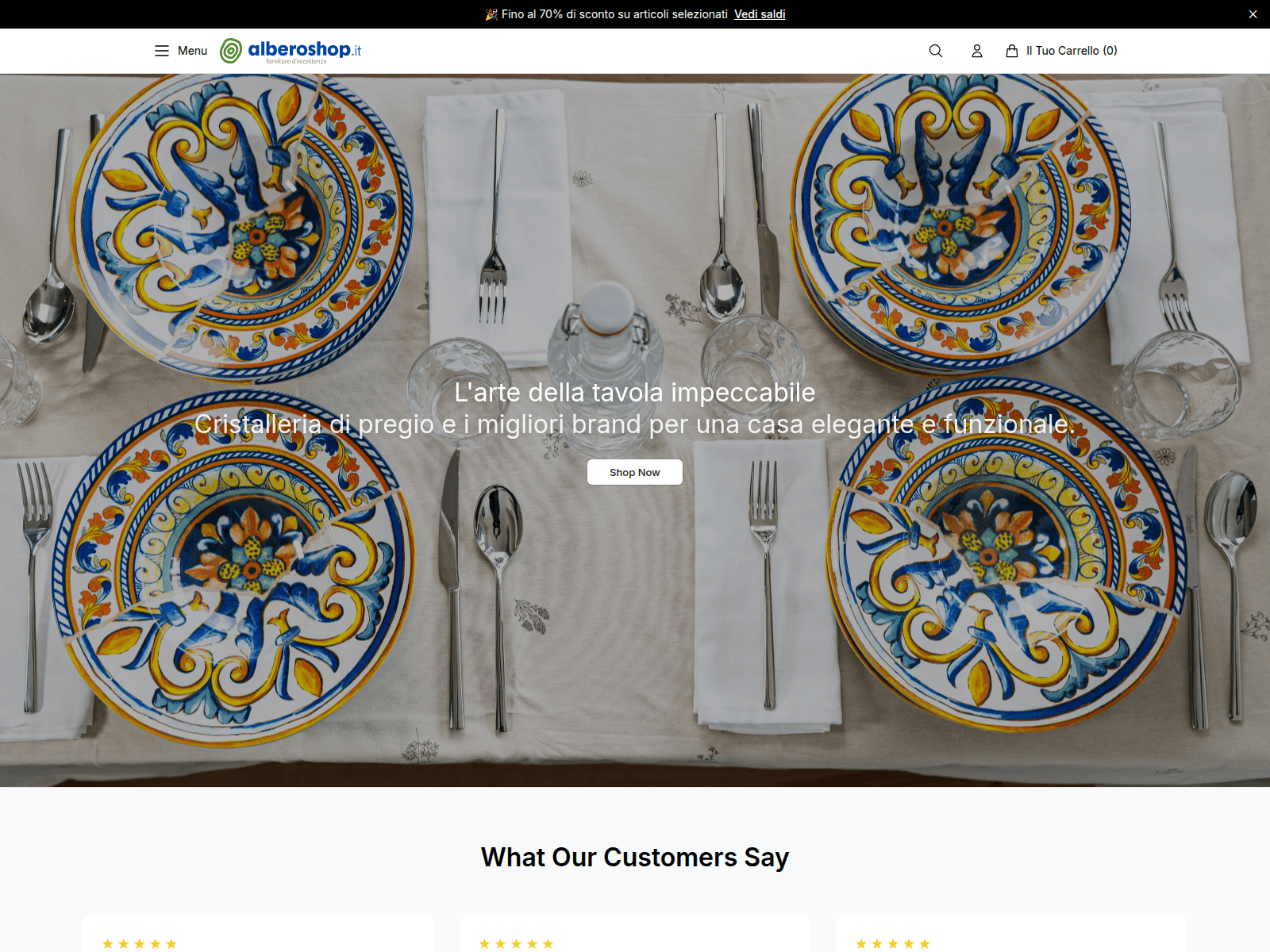 Screenshot of alberoliving.shop