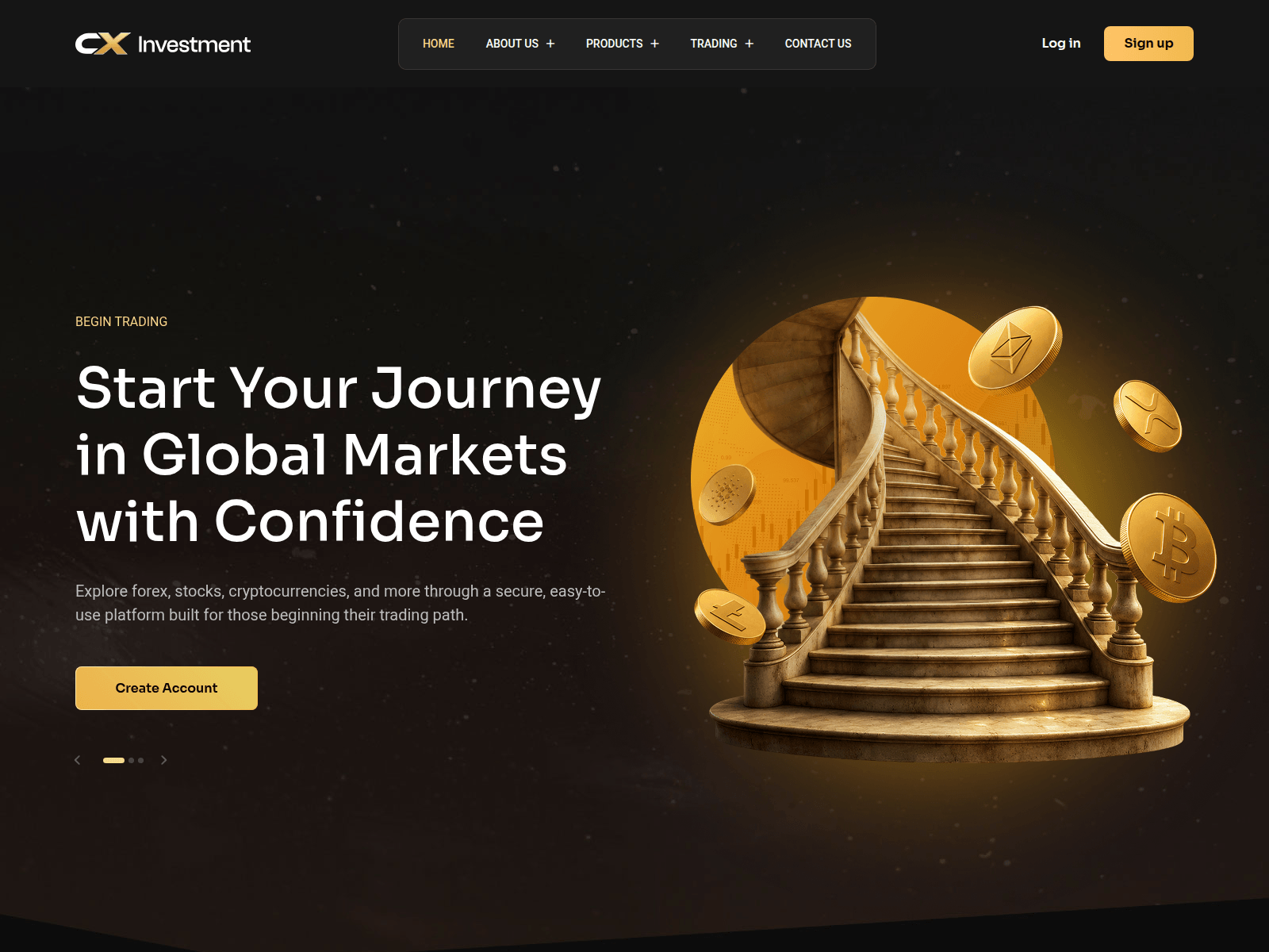 Screenshot of cx-investment.net