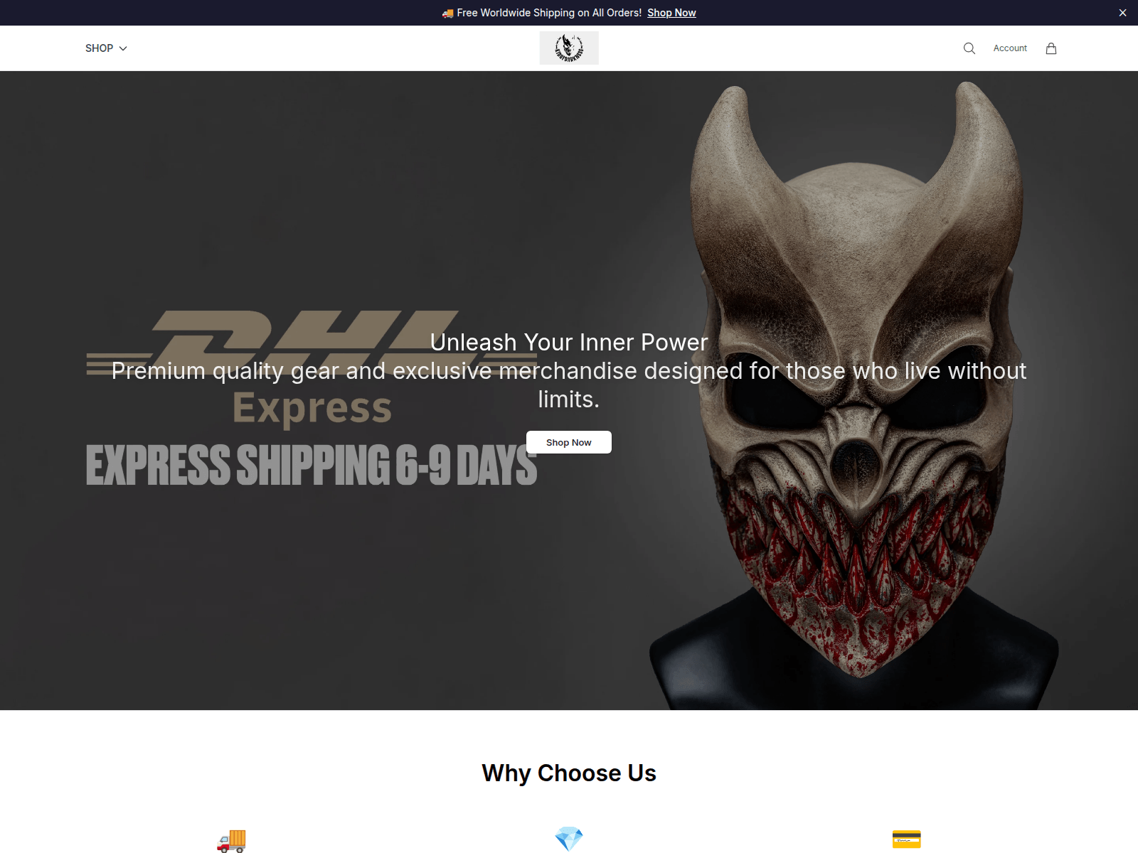 Captura de pantalla de alexterribleofficial.shop