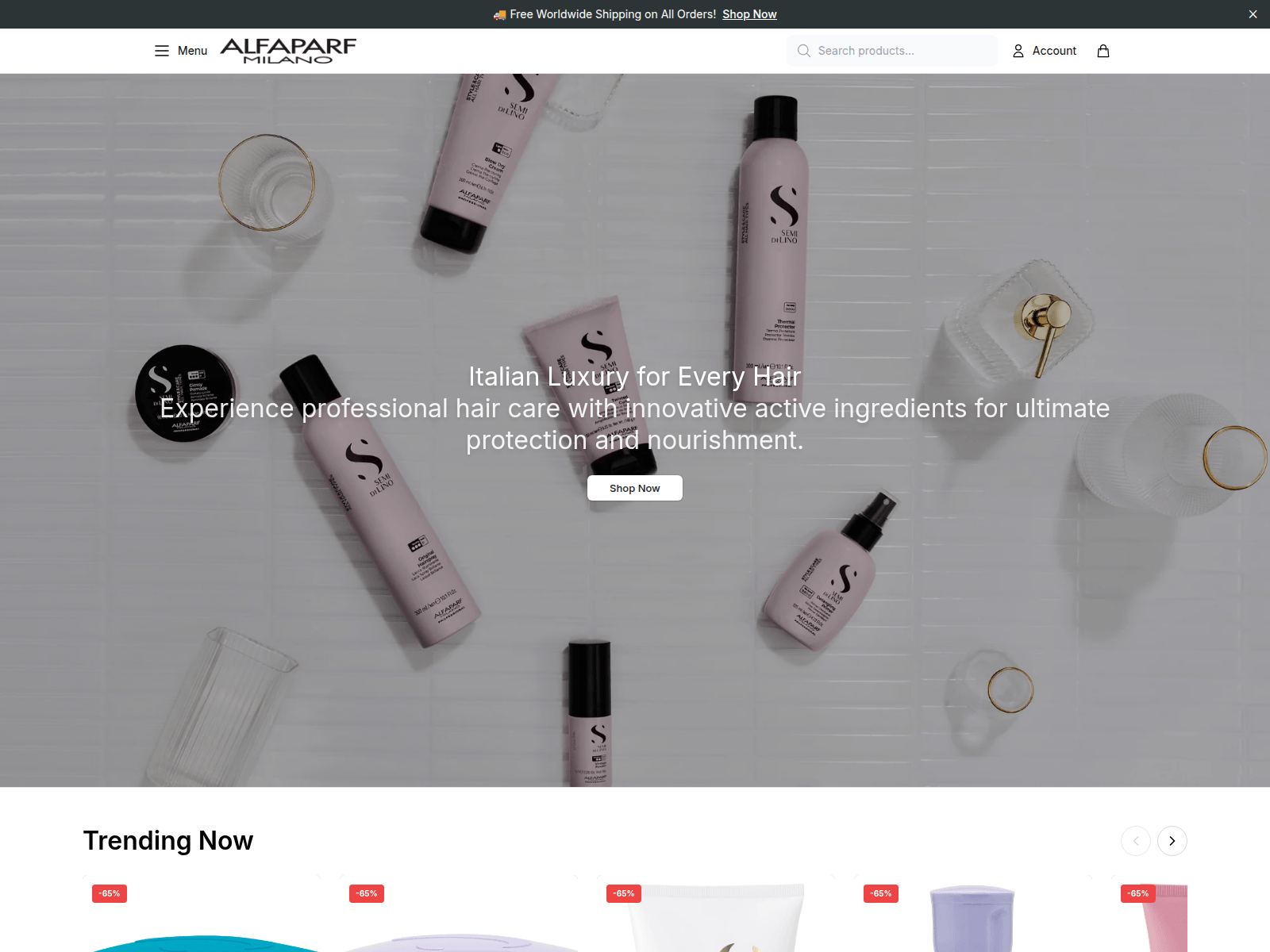Screenshot of alfaparfmilanostore.shop