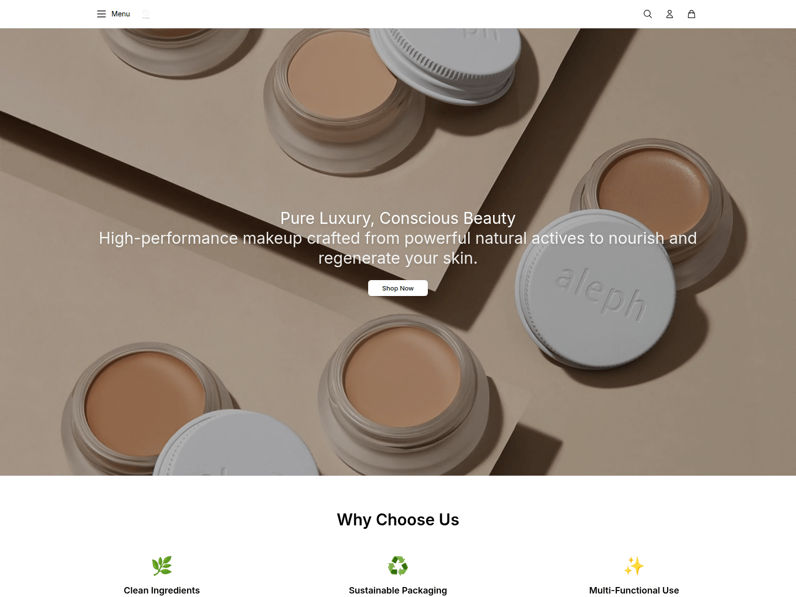 Screenshot of alephbeautyshop.shop