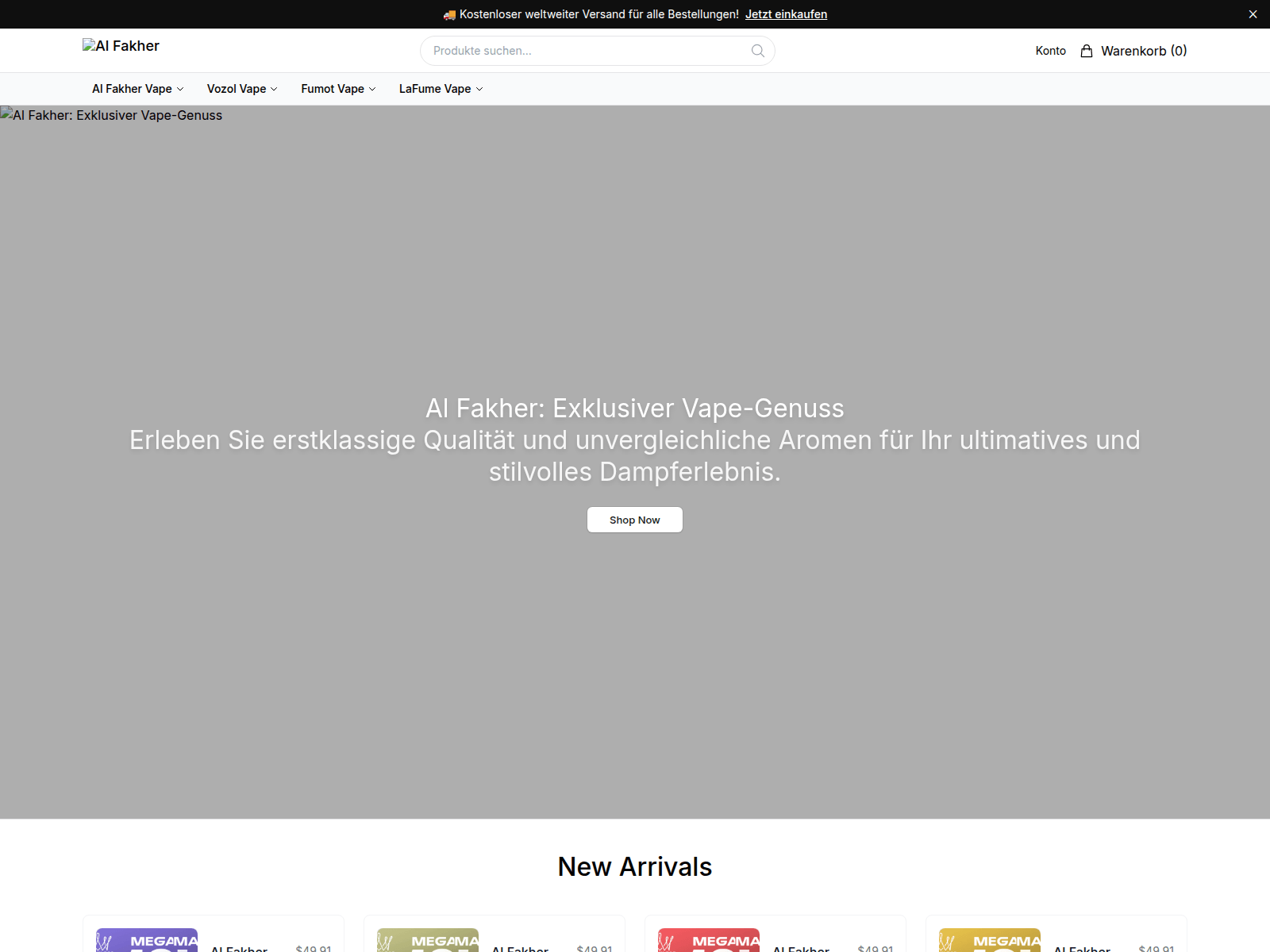 Screenshot of alfaaura.shop