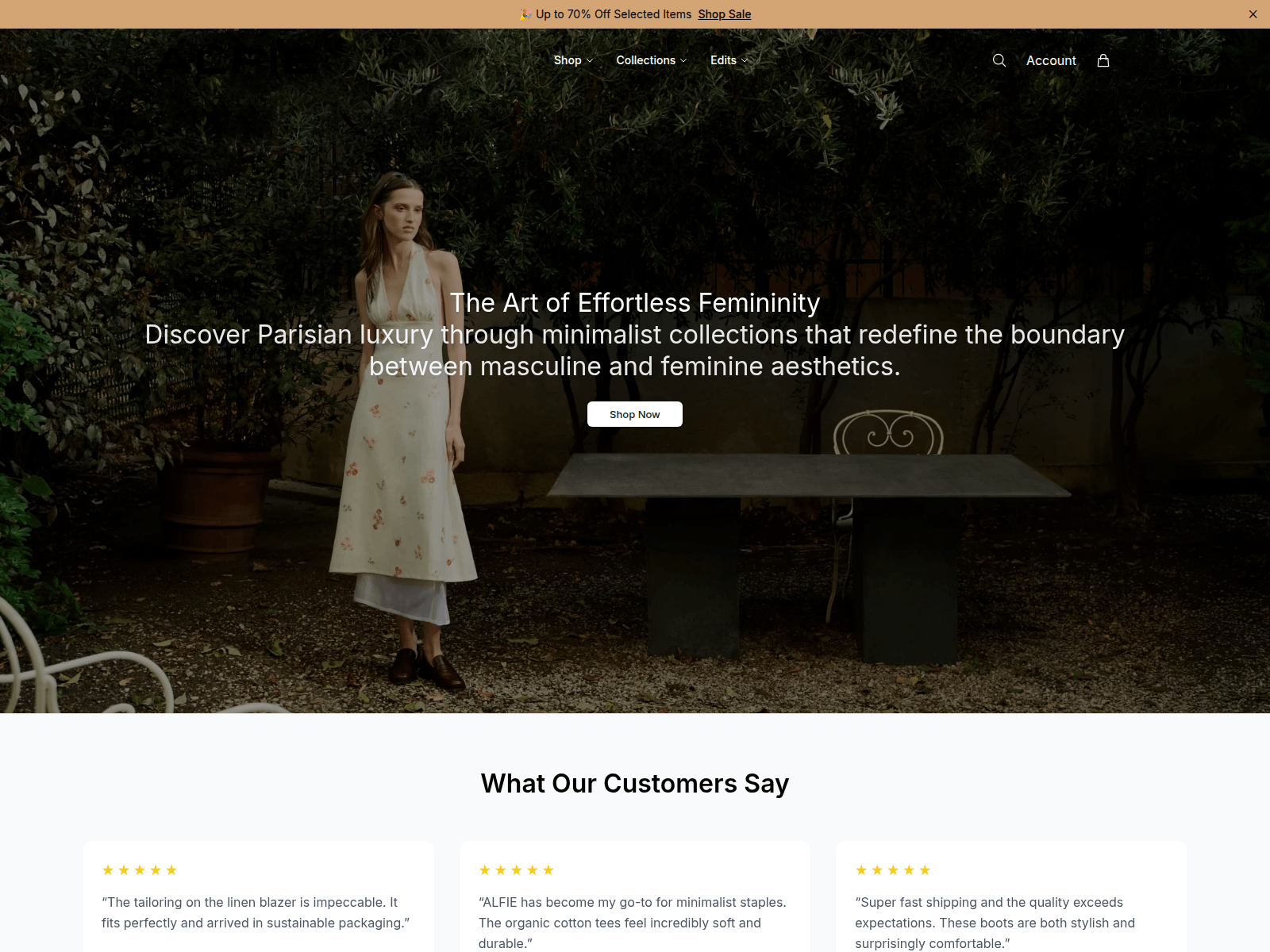 Screenshot of alfieparisstudio.shop