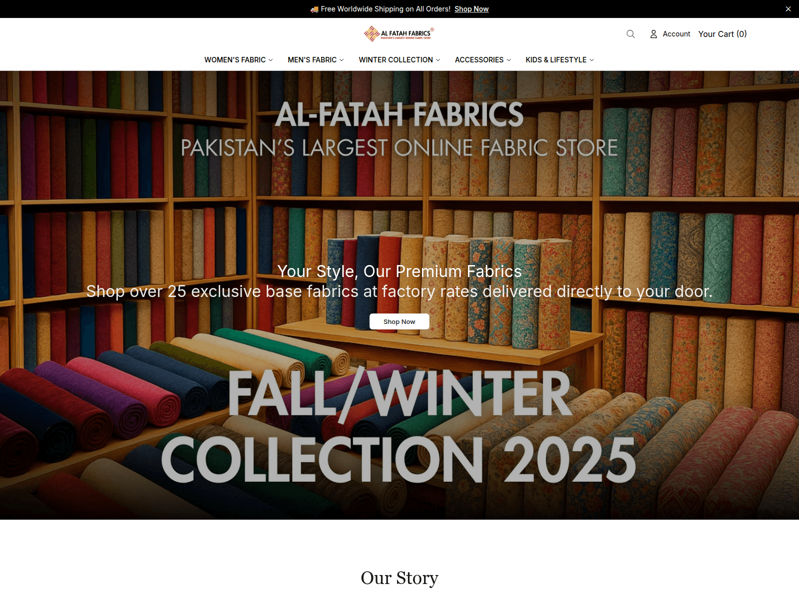Screenshot of alfatahluxe.shop