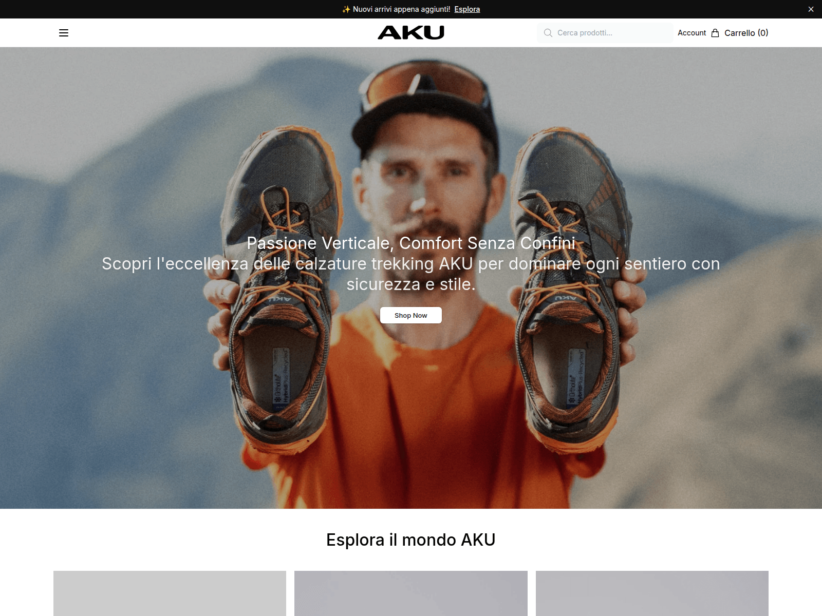 Screenshot of akuoutdoors.shop