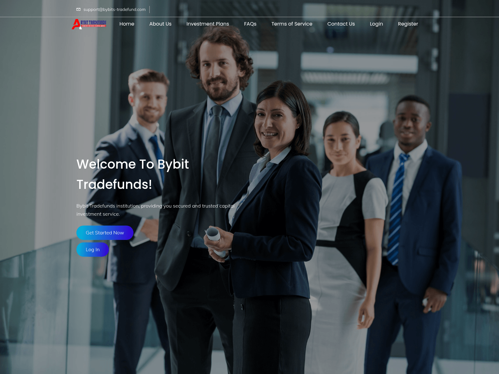 Screenshot von bybits-tradefund.com