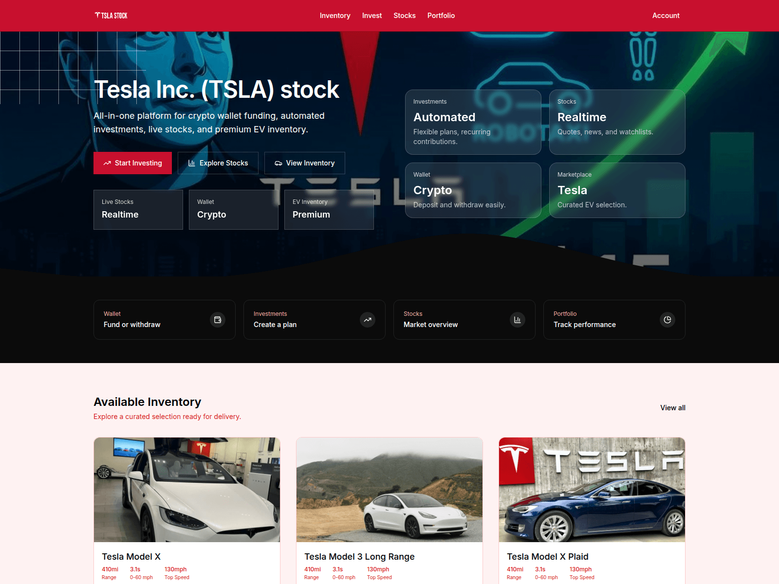 Screenshot of tsla-icu.com