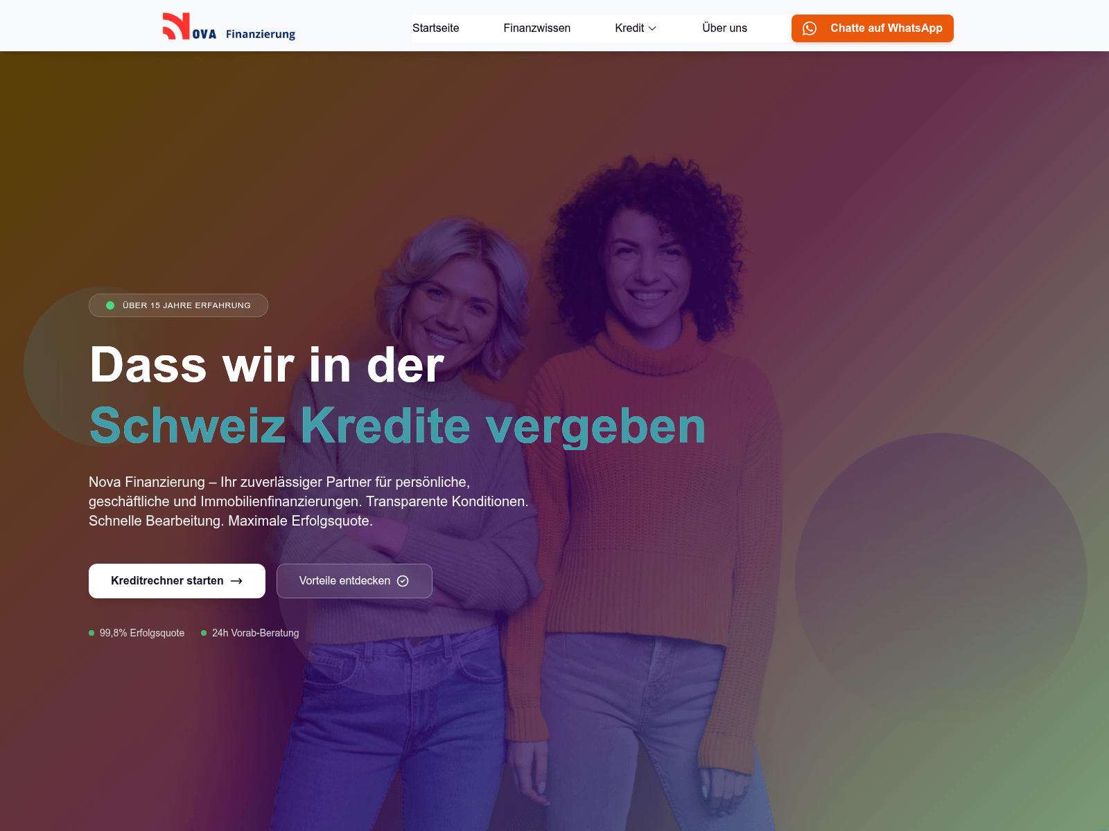 Screenshot of novafinanzierung.com