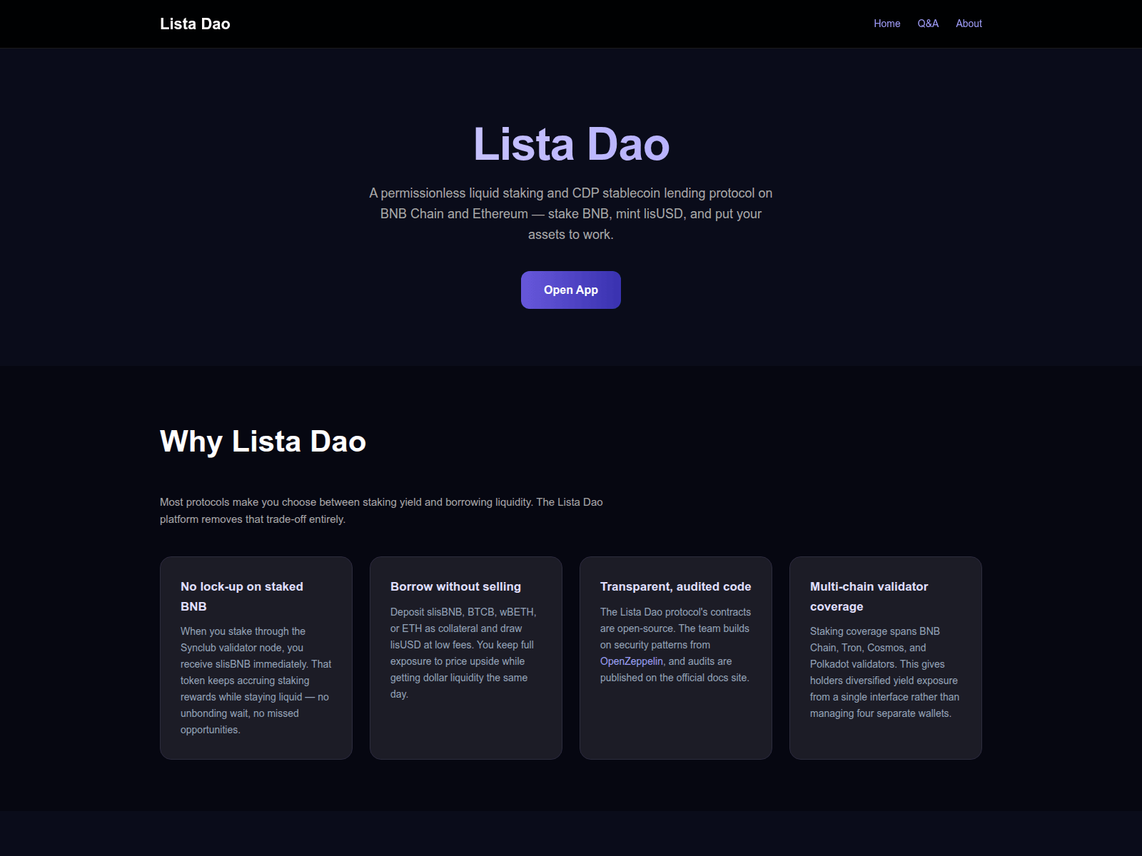لقطة شاشة لـ lista-dao.net