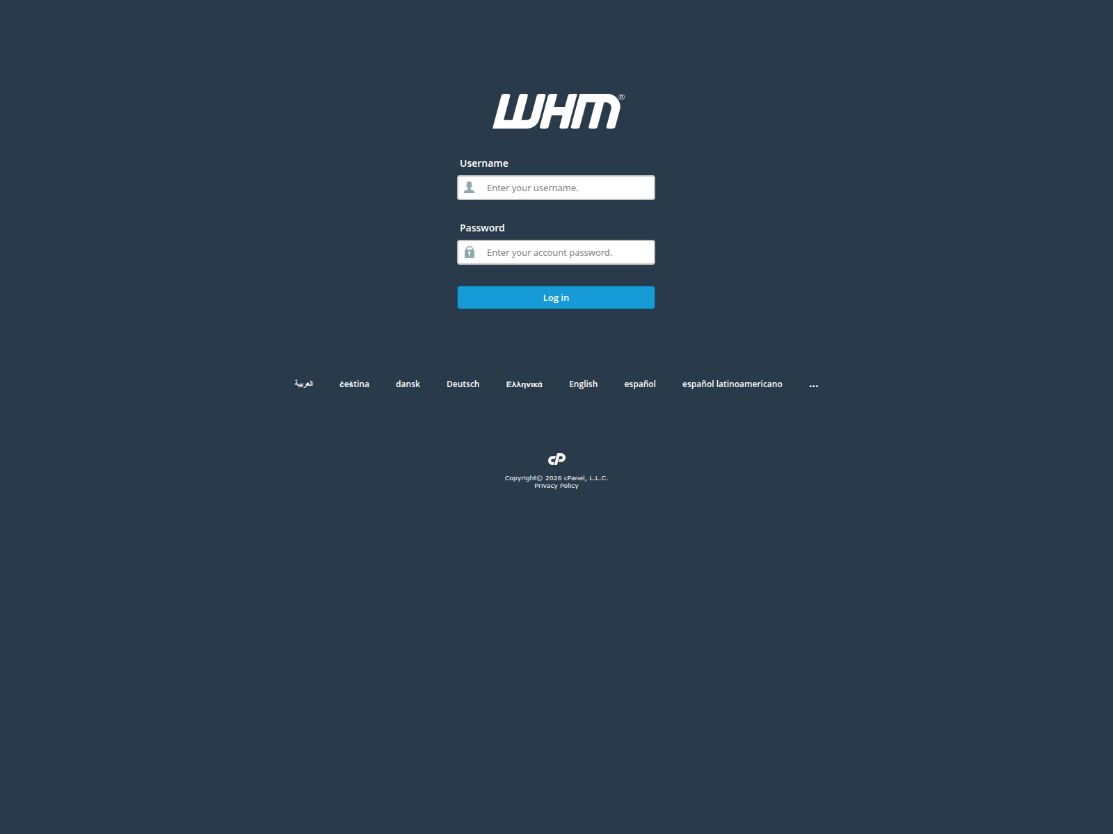 Screenshot of whm.outlook-express-repair.com