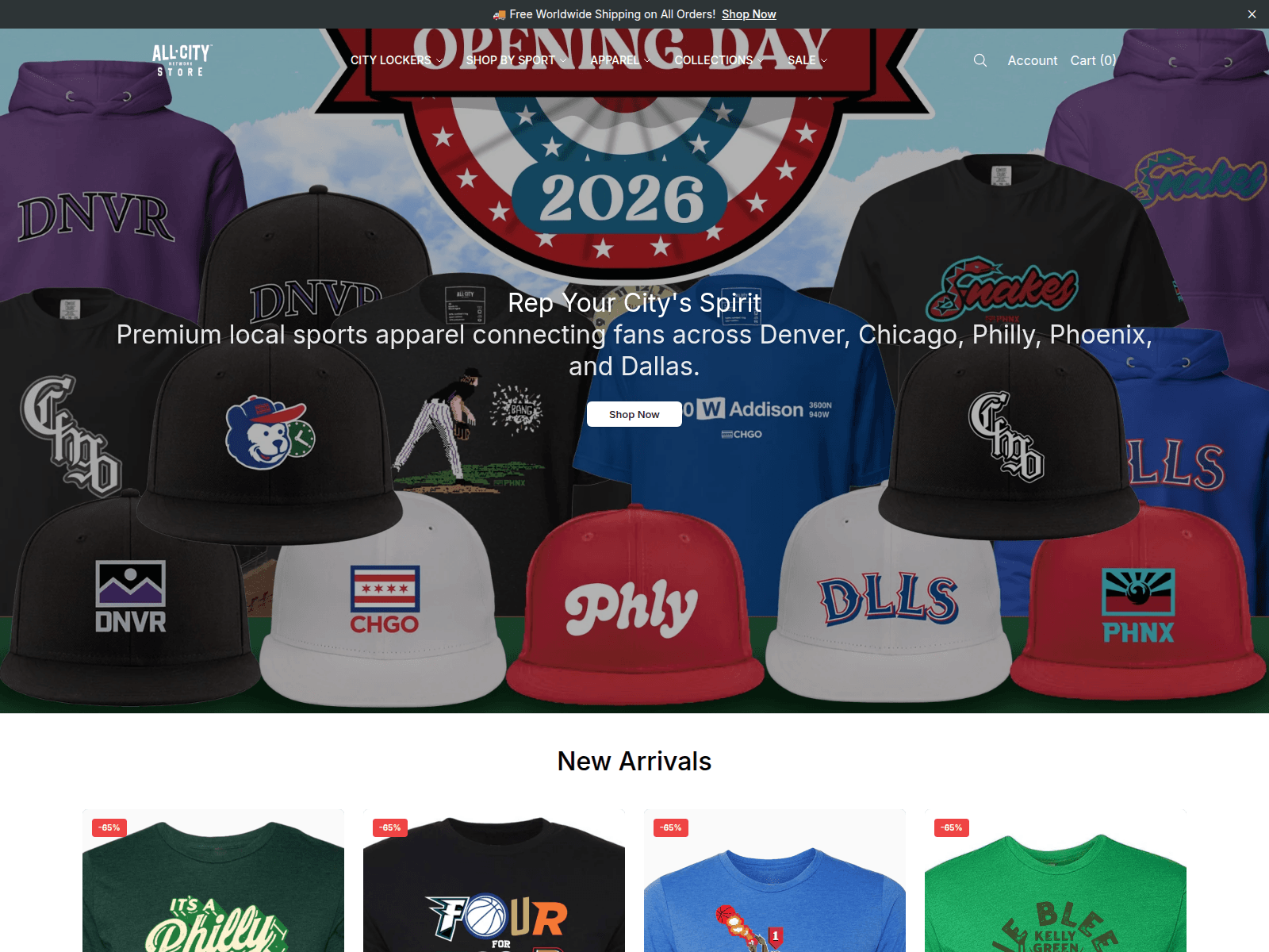 Screenshot of allcitynetworkapparel.shop