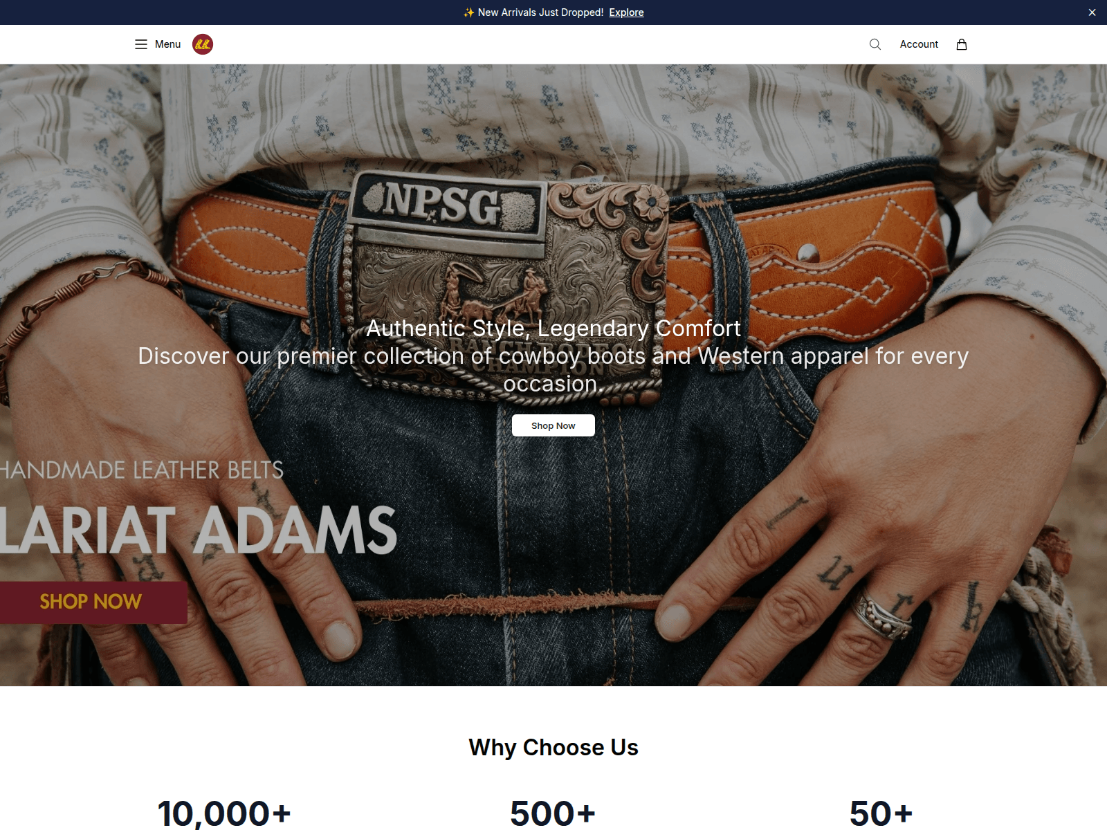 Screenshot of allensbootsfashionhub.shop