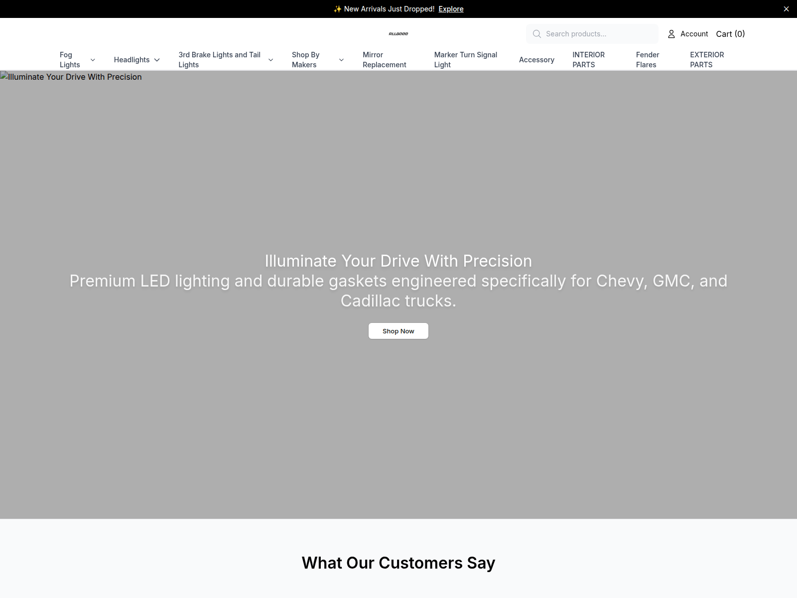 Screenshot of allgoodautomotiveonline.shop
