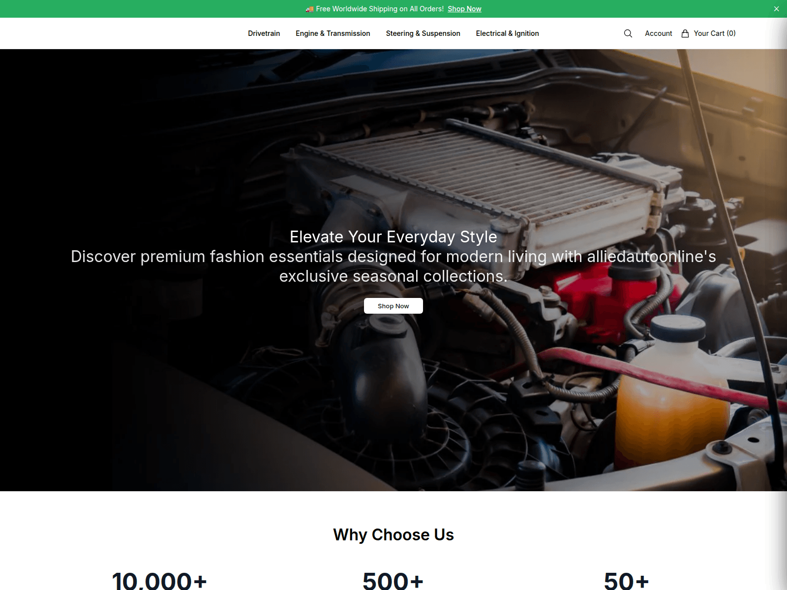 Screenshot of alliedautodirect.shop