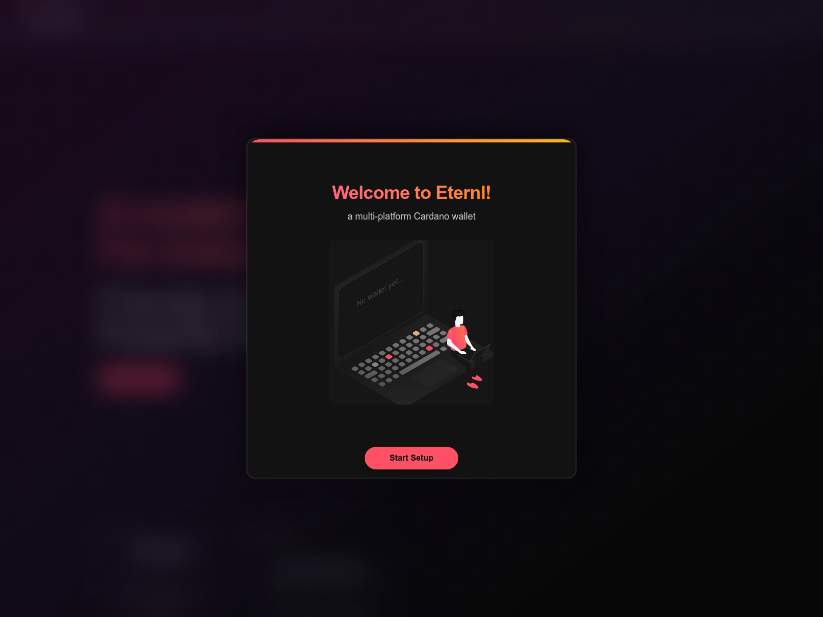 Screenshot of eternlwallet.com