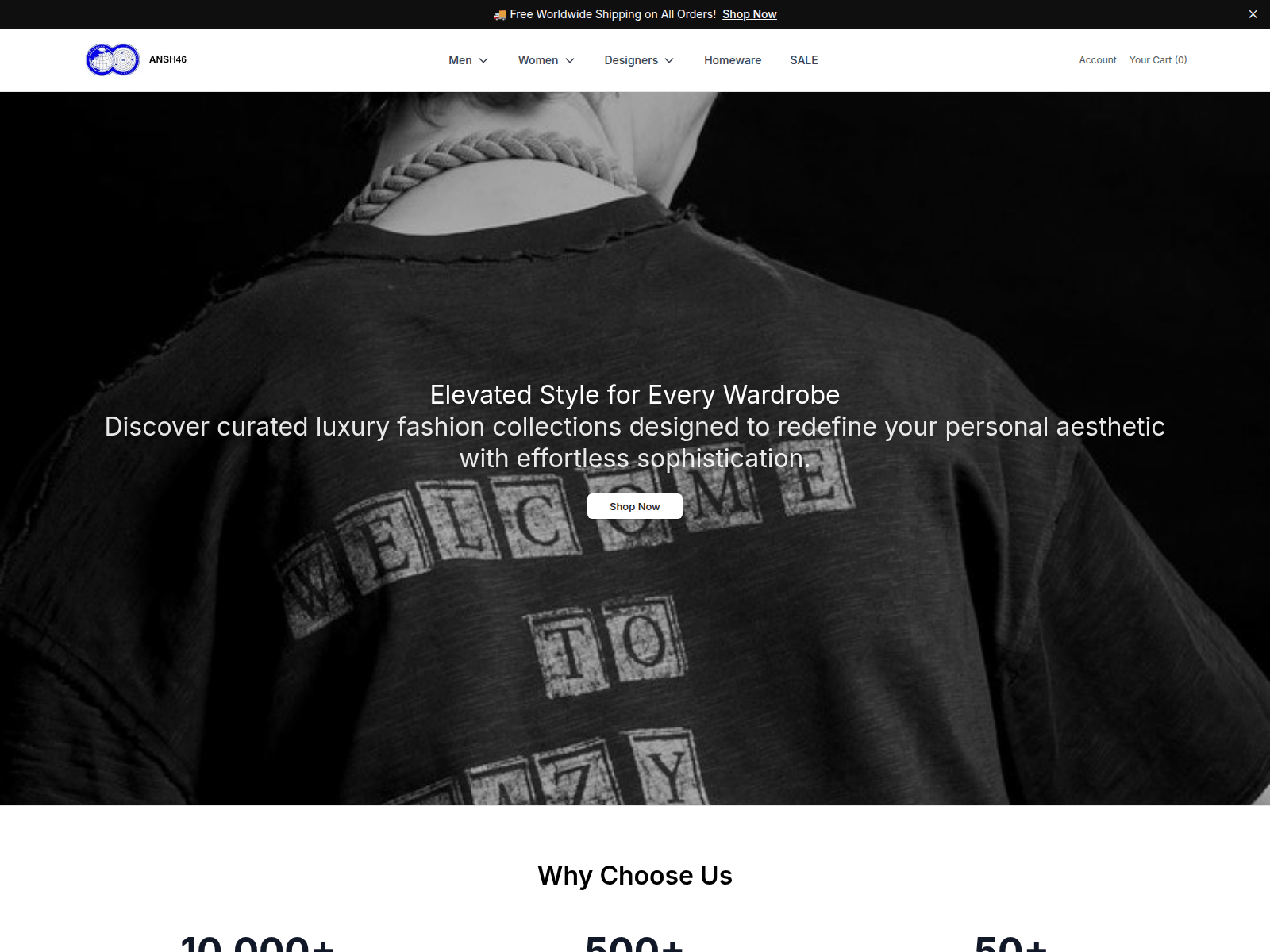 Screenshot of afortysix.shop