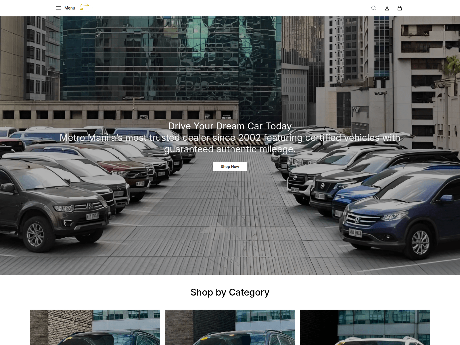 Captura de pantalla de allcarsphhub.shop