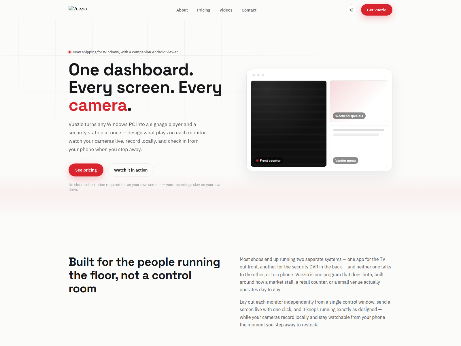 Screenshot of vuezio.com