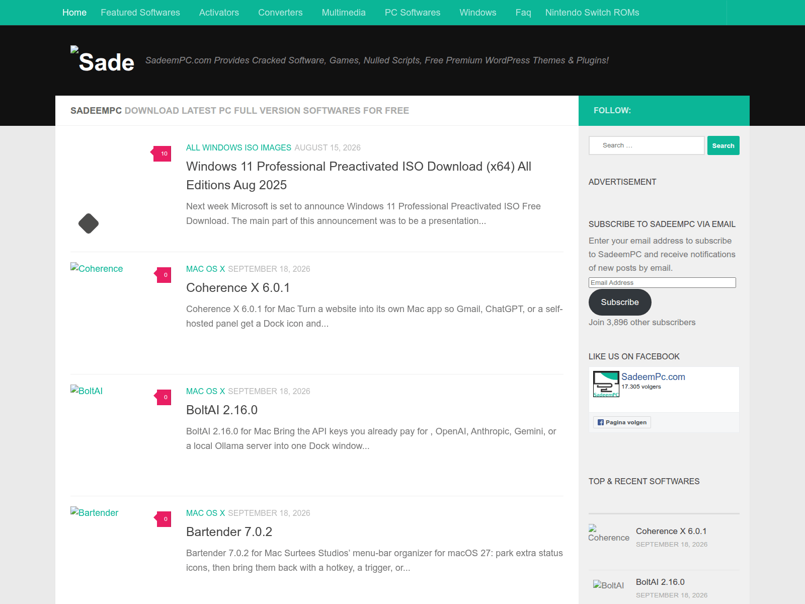 Screenshot of sadeempc.com