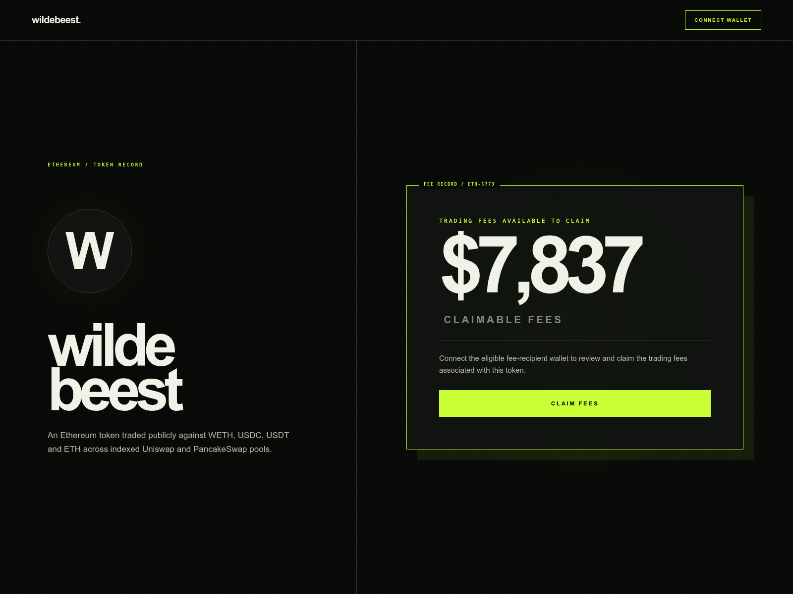 Screenshot von wildebeest.doge-1.net