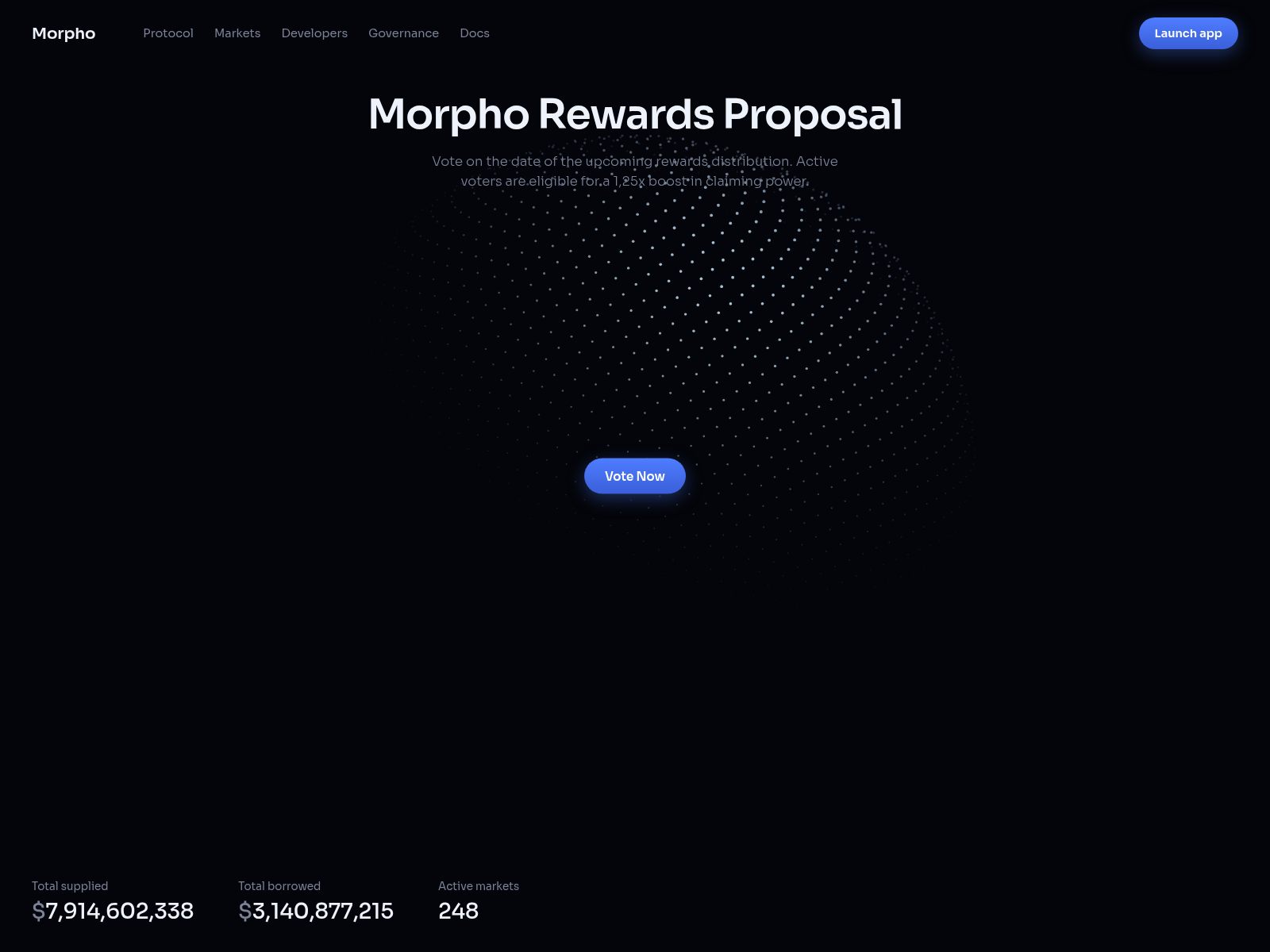 Screenshot of interests-morpho.xyz