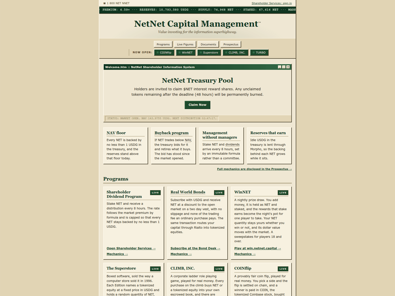 Screenshot of netnet.live
