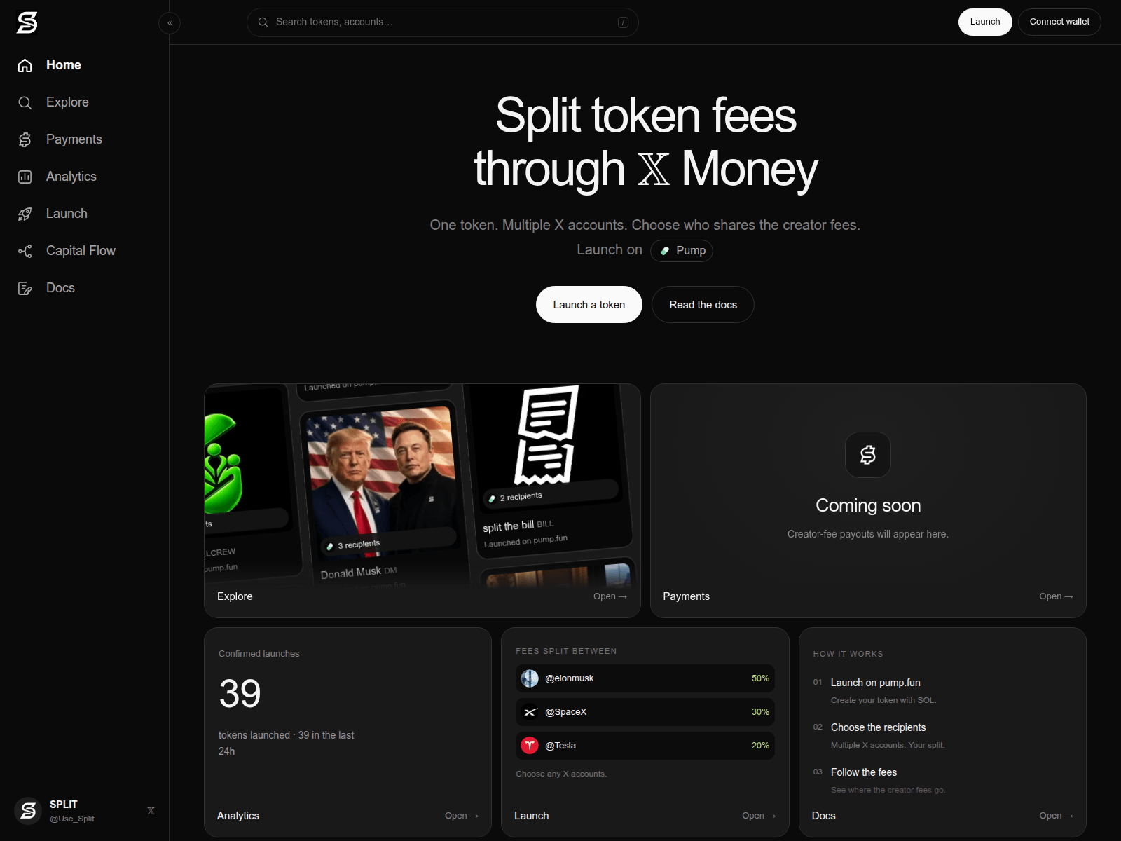 Screenshot of usesplit.pro