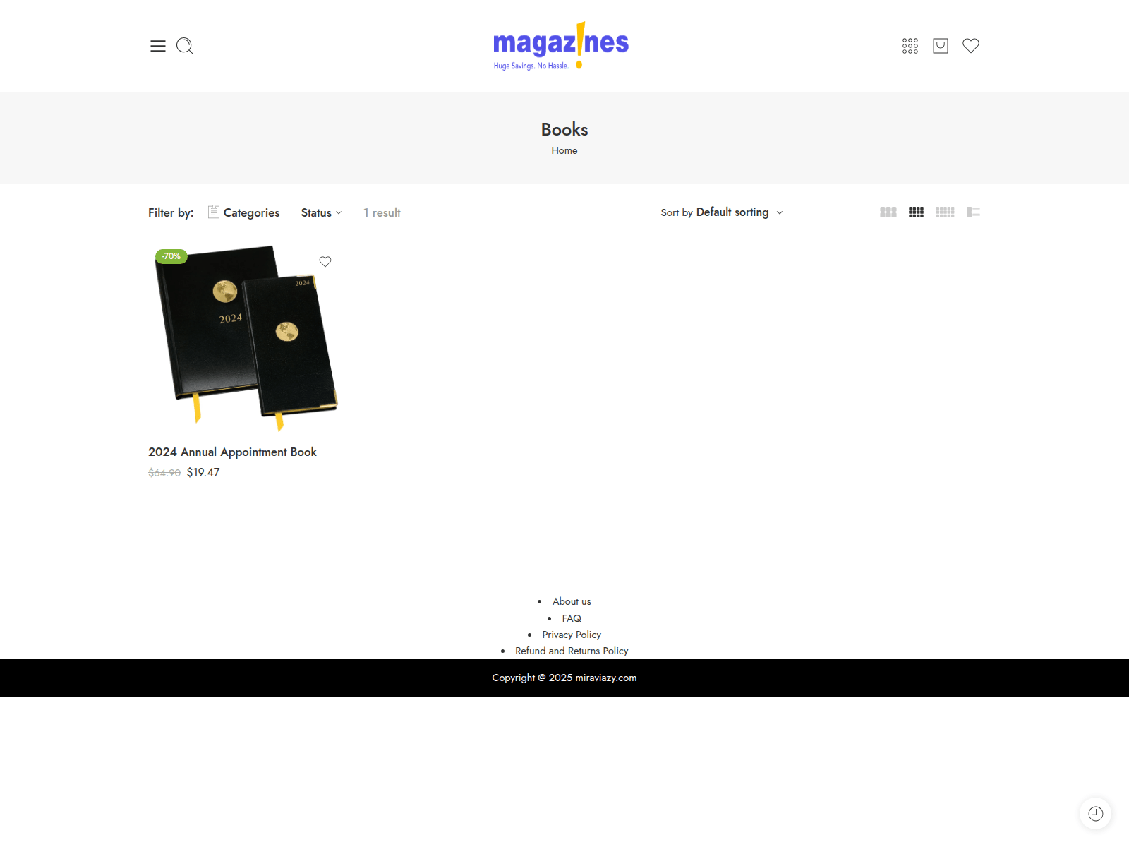 Screenshot von magazinesread.com
