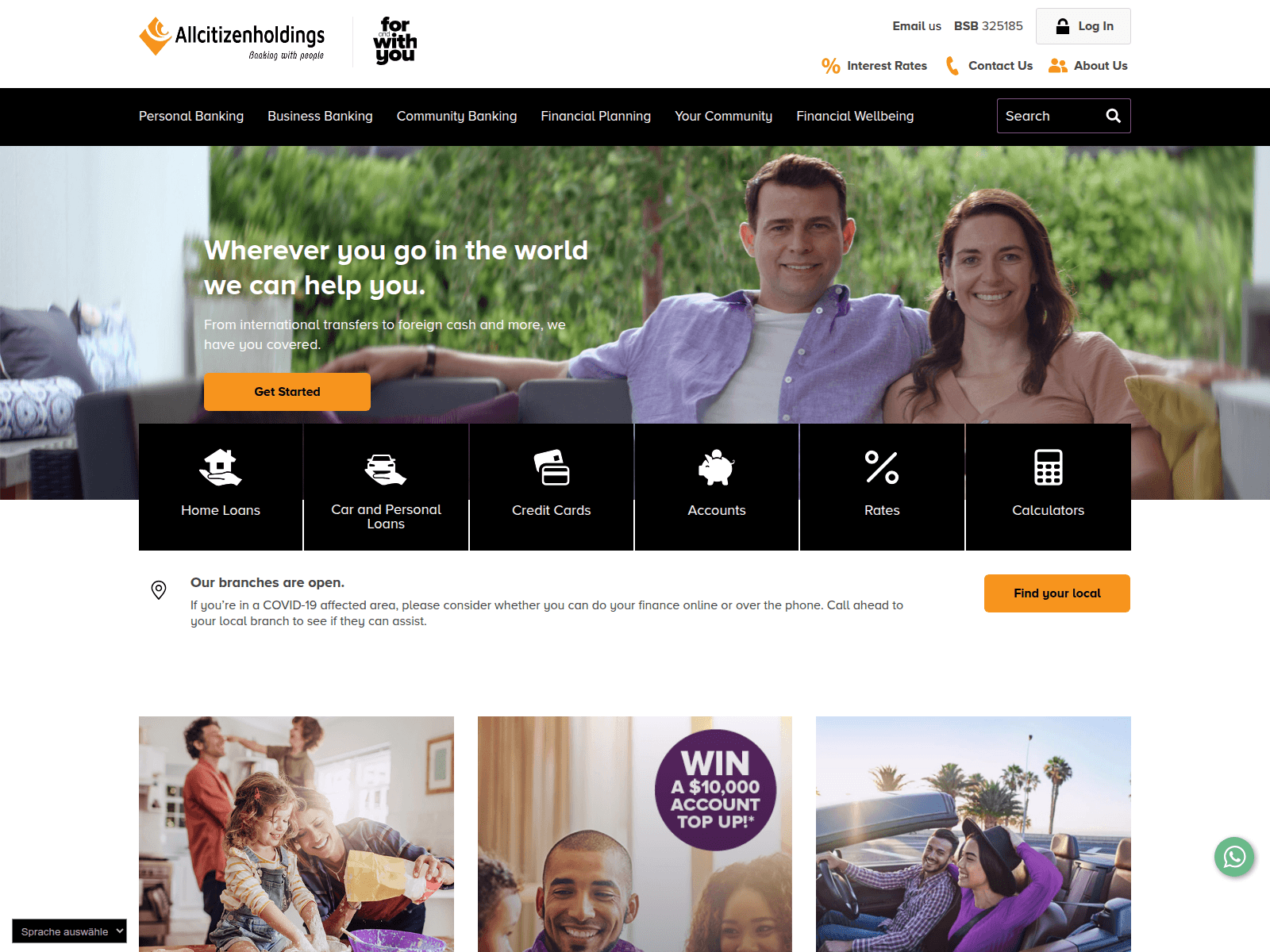 Screenshot of allcitizensholdings.com